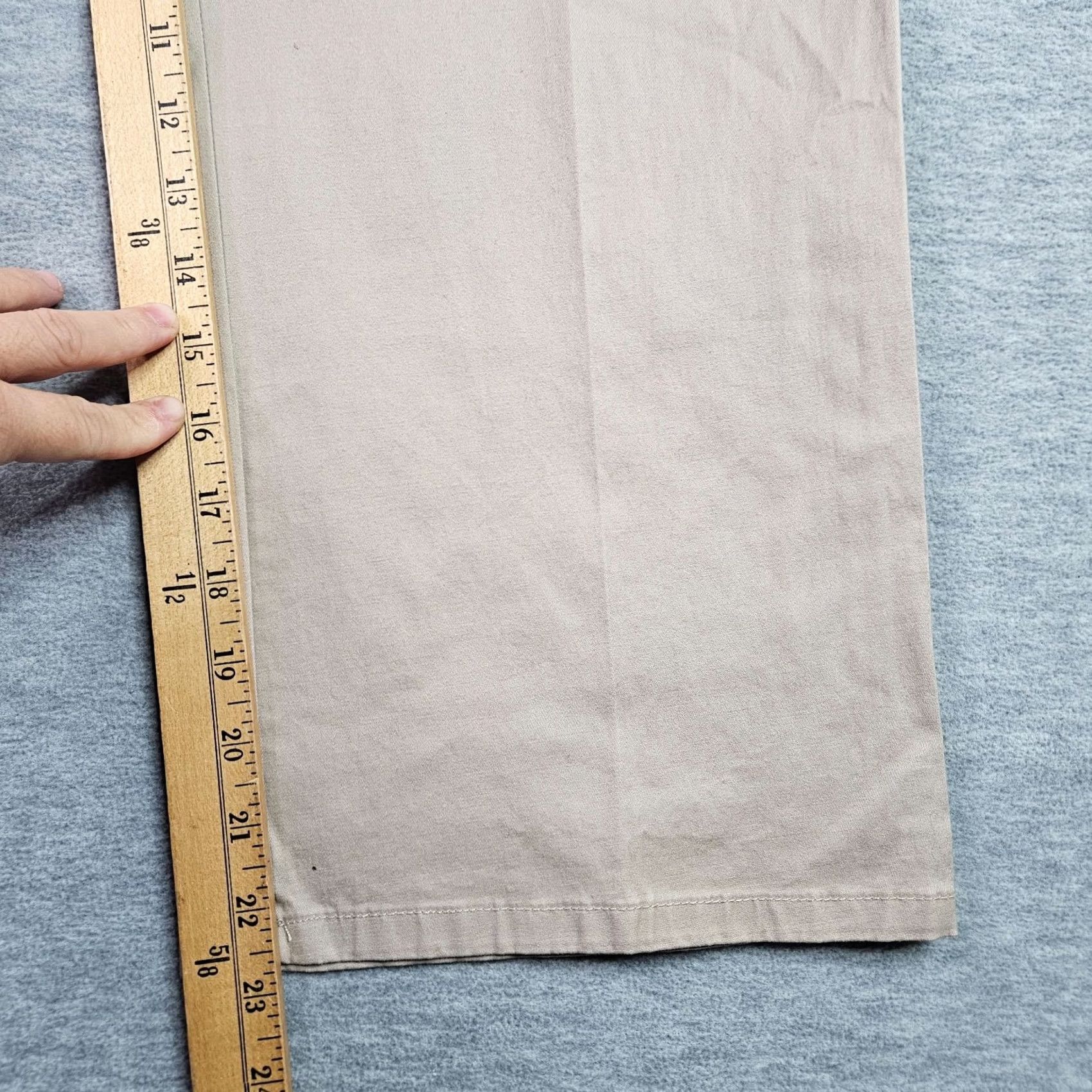 Talbots Talbots Signature Slim Women’s Straight Chino Trousers Beige Pant Size 10P Size 32" / US 10 / IT 46 - 3 Thumbnail