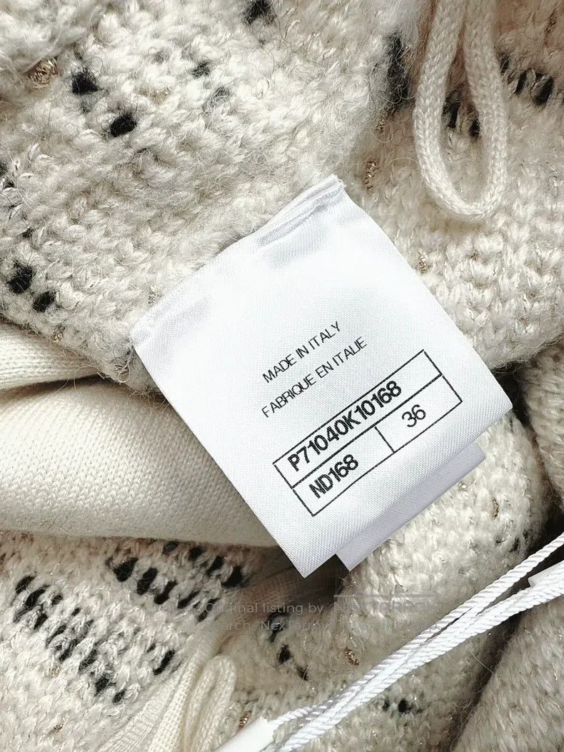 Chanel Chanel 21A Castle Series Cow Spotted Cashmere Knitted Skir Size 24" / US 00 / IT 34 - 6 Thumbnail