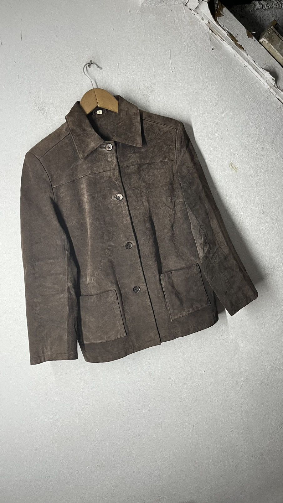 Vintage VINTAGE SUEDE LEATHER COAT JACKET Size S / US 4 / IT 40 - 7 Thumbnail
