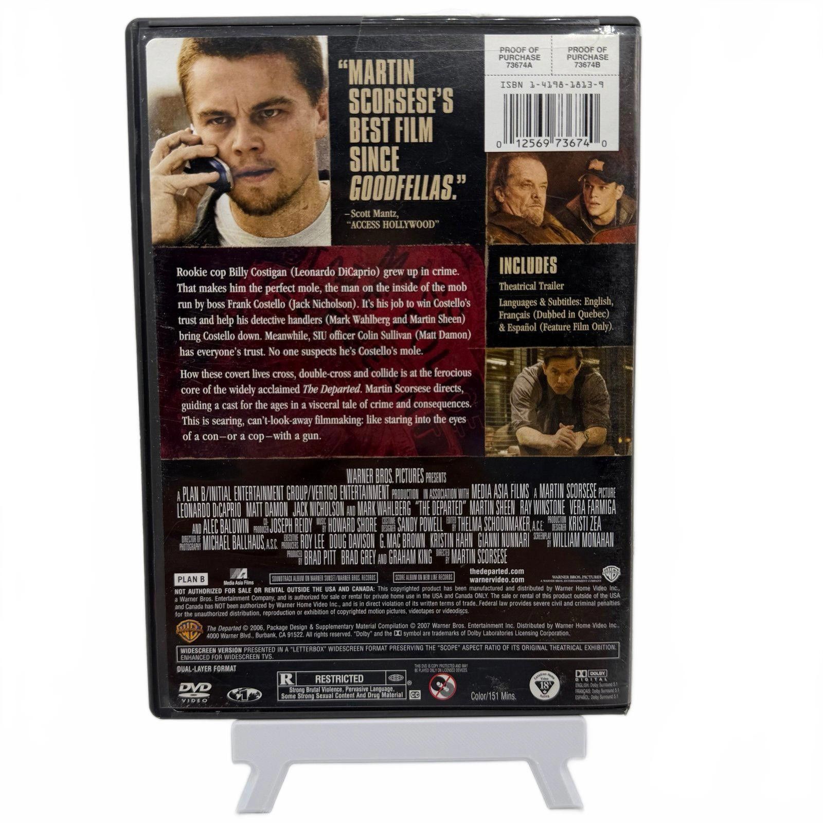 Other The Departed (2006) - DVD Movie - Crime / Thriller Size ONE SIZE - 2 Thumbnail