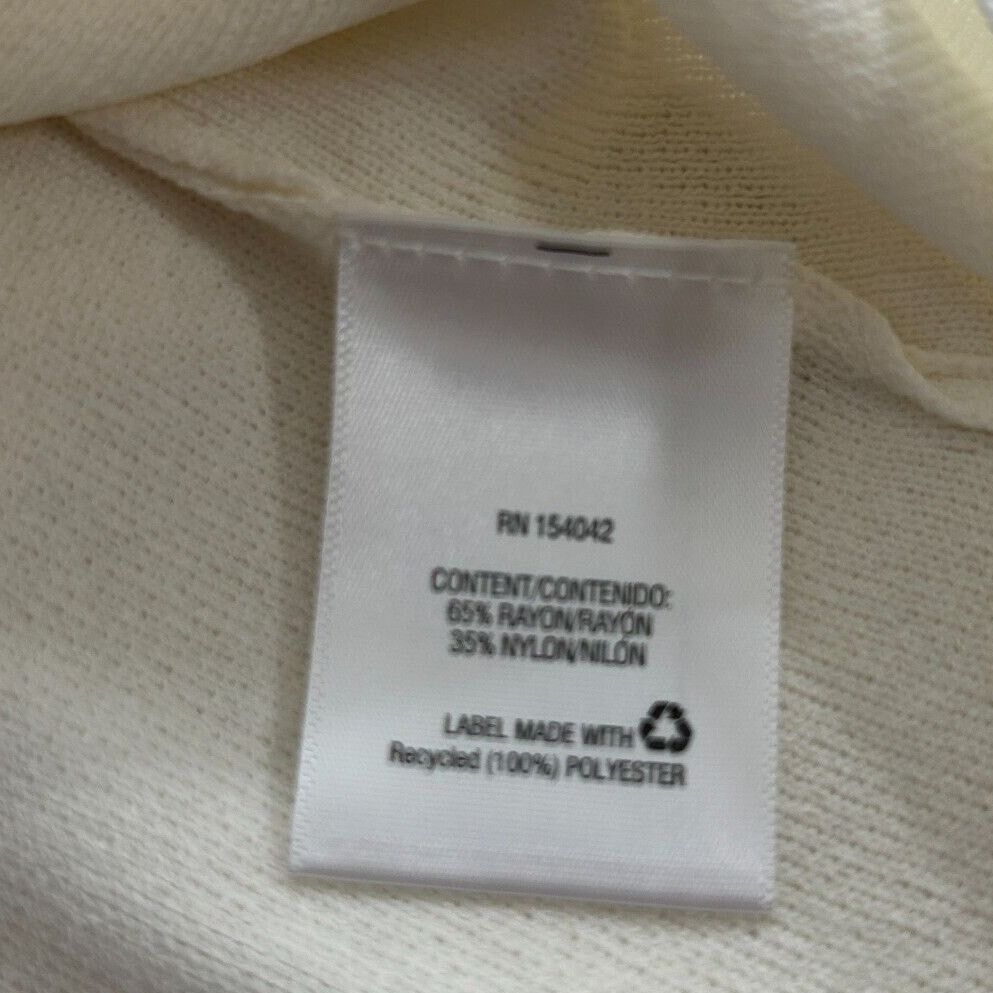 Other NWT Olivia Warren Off-White 3/4 Grommet Tie-Sleeve Sweater S Size S / US 4 / IT 40 - 6 Thumbnail