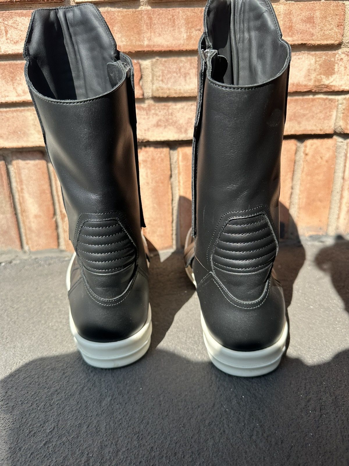 Rick Owens Rick Owens Hi Top Laceless DUNKS Moto sneaks 44 Size US 11 / EU 44 - 4 Thumbnail