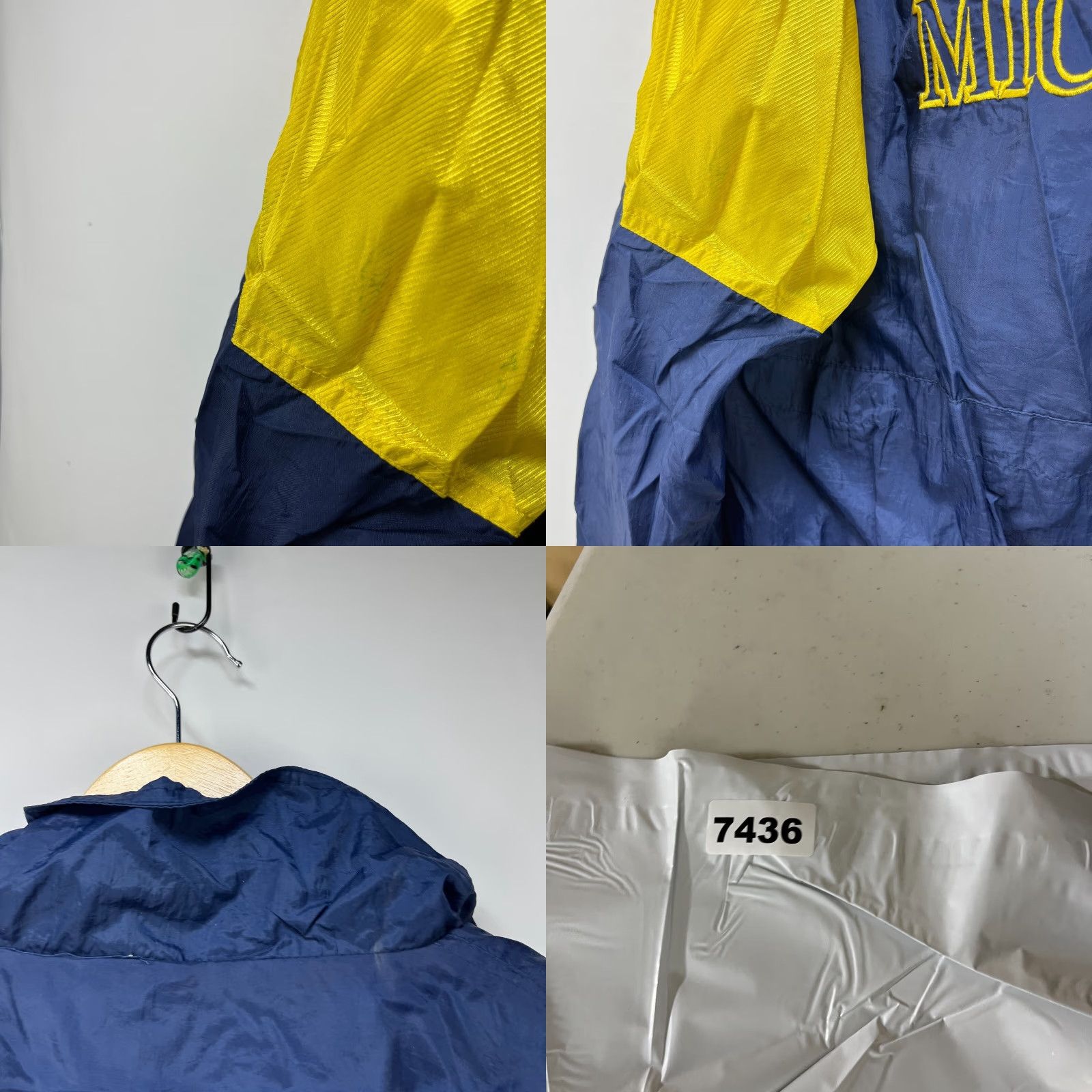 Vintage VINTAGE 90s Michigan Wolverines Windbreaker Jacket Large Men's Blue Windbreaker Jacket L blue Wolverines 90s Mens Size US L / EU 52-54 / 3 - 9 Thumbnail