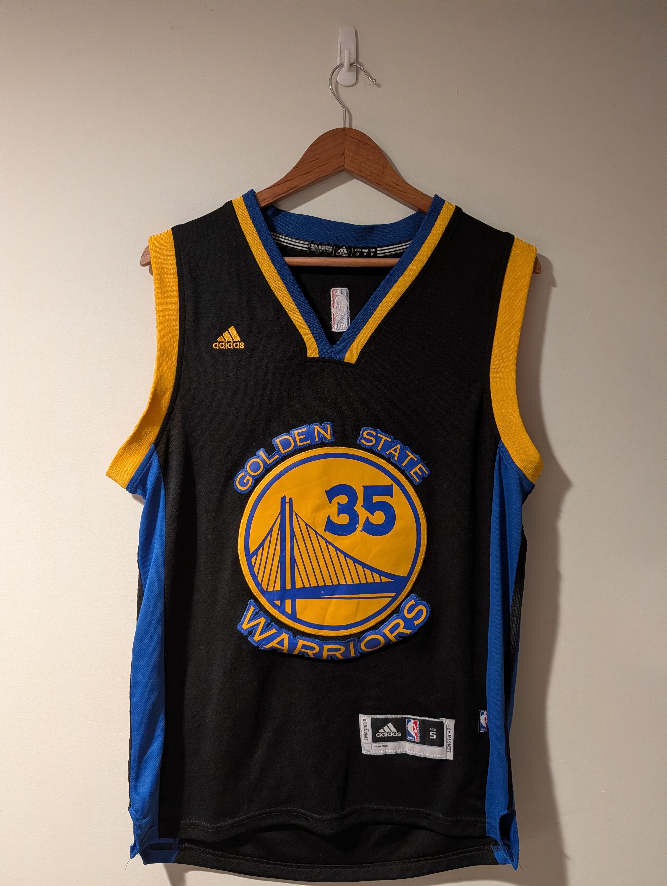 Adidas Adidas Golden State Warriors Kevin Durant #35 NBA Jersey Size US S / EU 44-46 / 1 - 1 Thumbnail