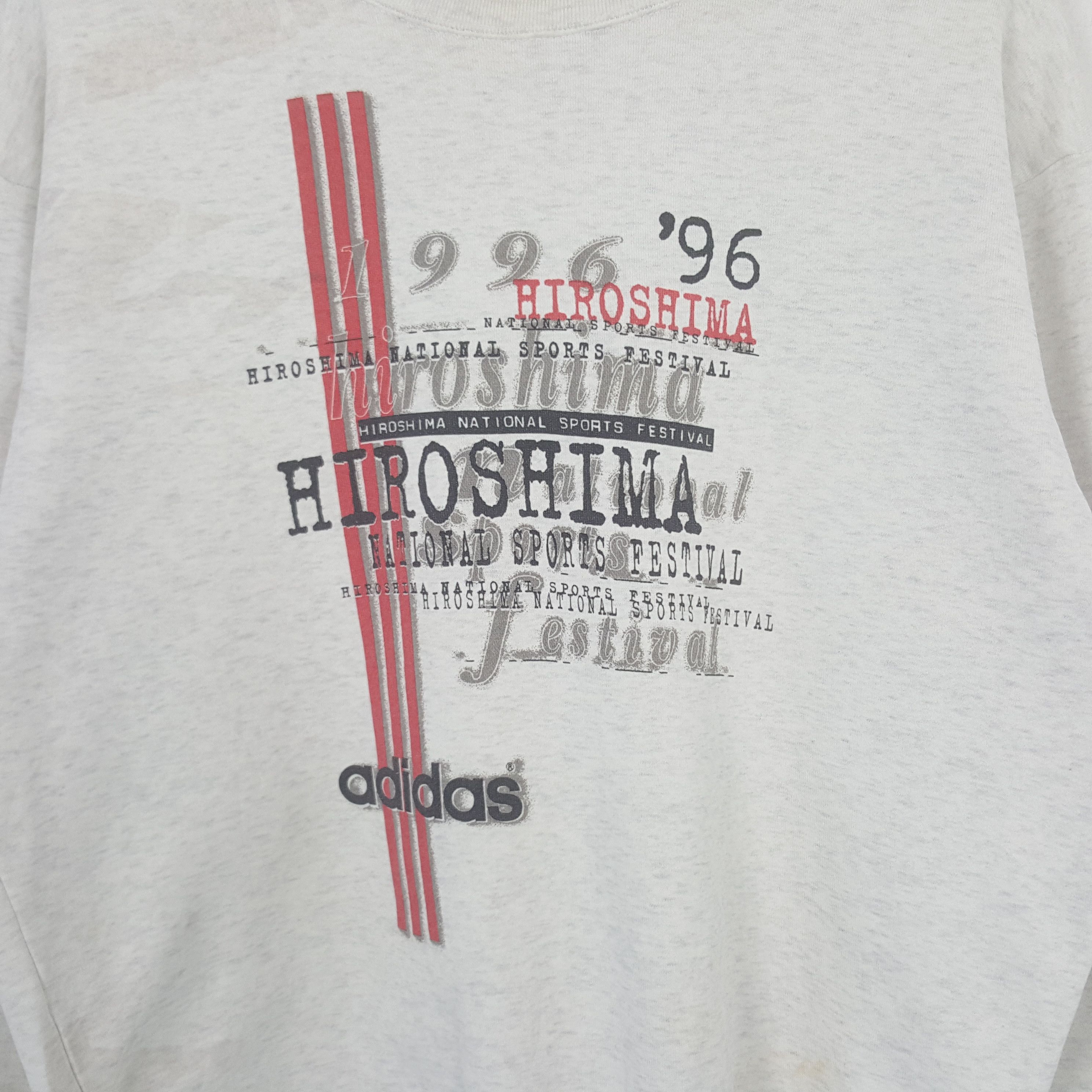 Adidas Vintage Adidas Hiroshima 96 Festival Sweatshirt C302N16 Size US M / EU 48-50 / 2 - 2 Thumbnail