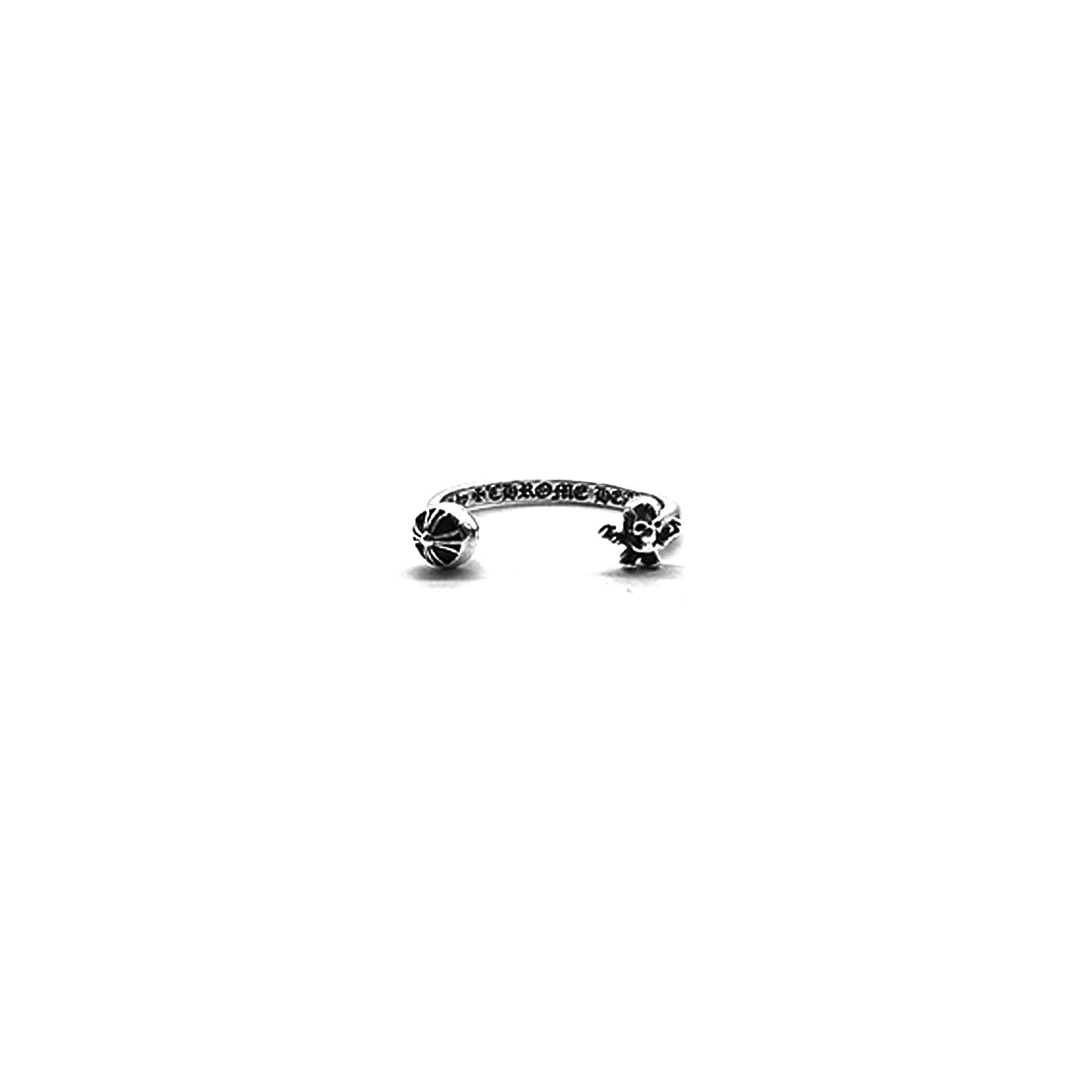 Chrome Hearts Chrome Hearts Silver Foti Bubblegum Cross Ring Size ONE SIZE - 1 Thumbnail
