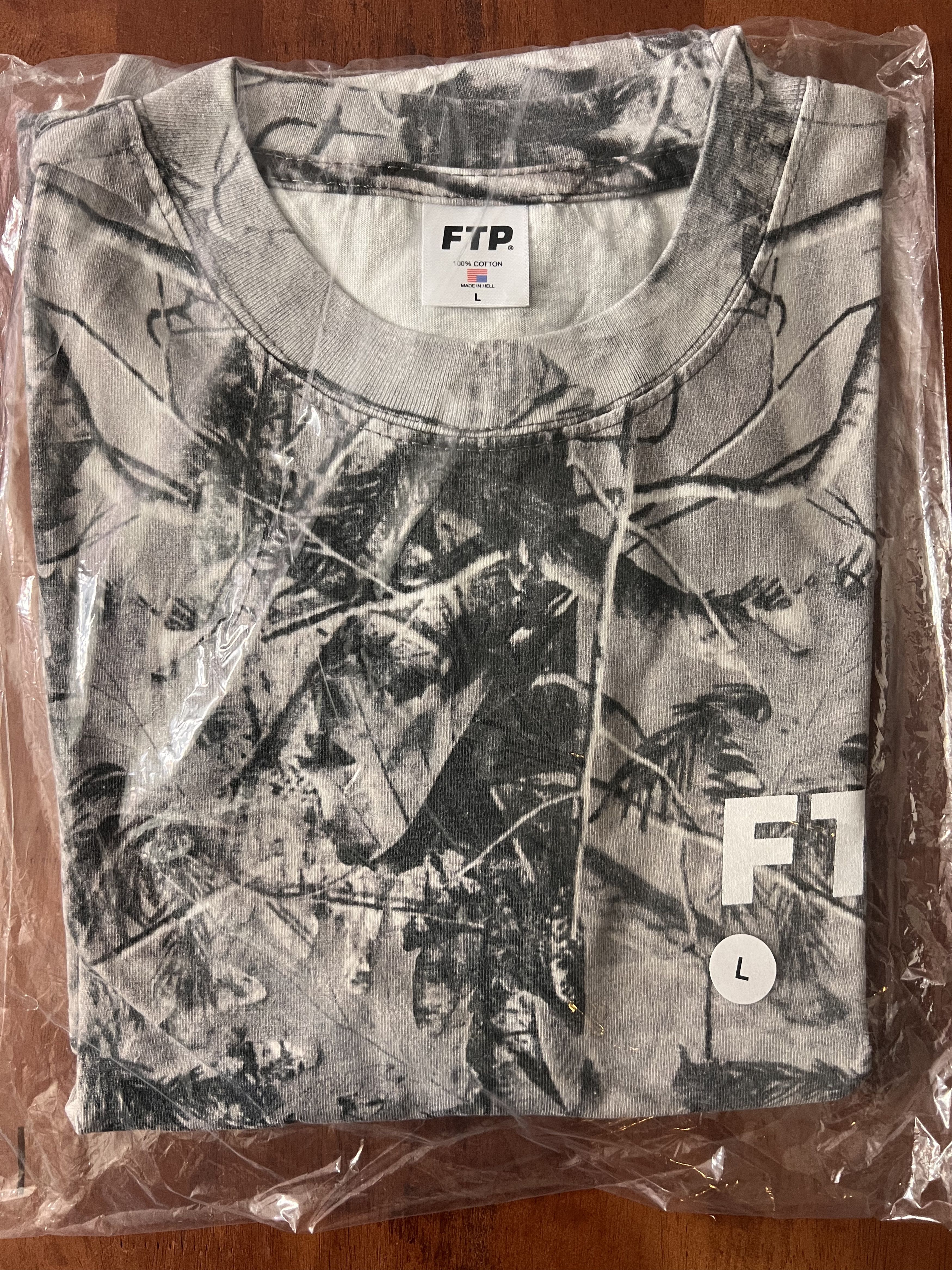 Fuck The Population Grey Camo Logo Tee Size US L / EU 52-54 / 3 - 3 Thumbnail