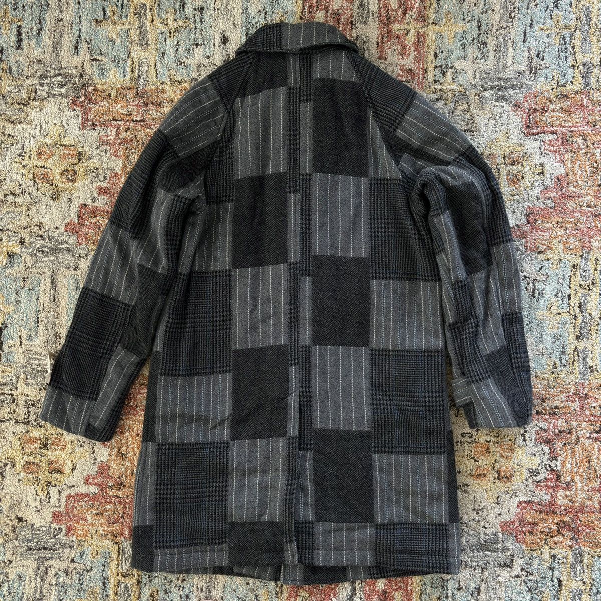 Beams Plus AW19 Jacquard Tweed Patchwork Bal Collar Coat wool Size US S / EU 44-46 / 1 - 7 Thumbnail
