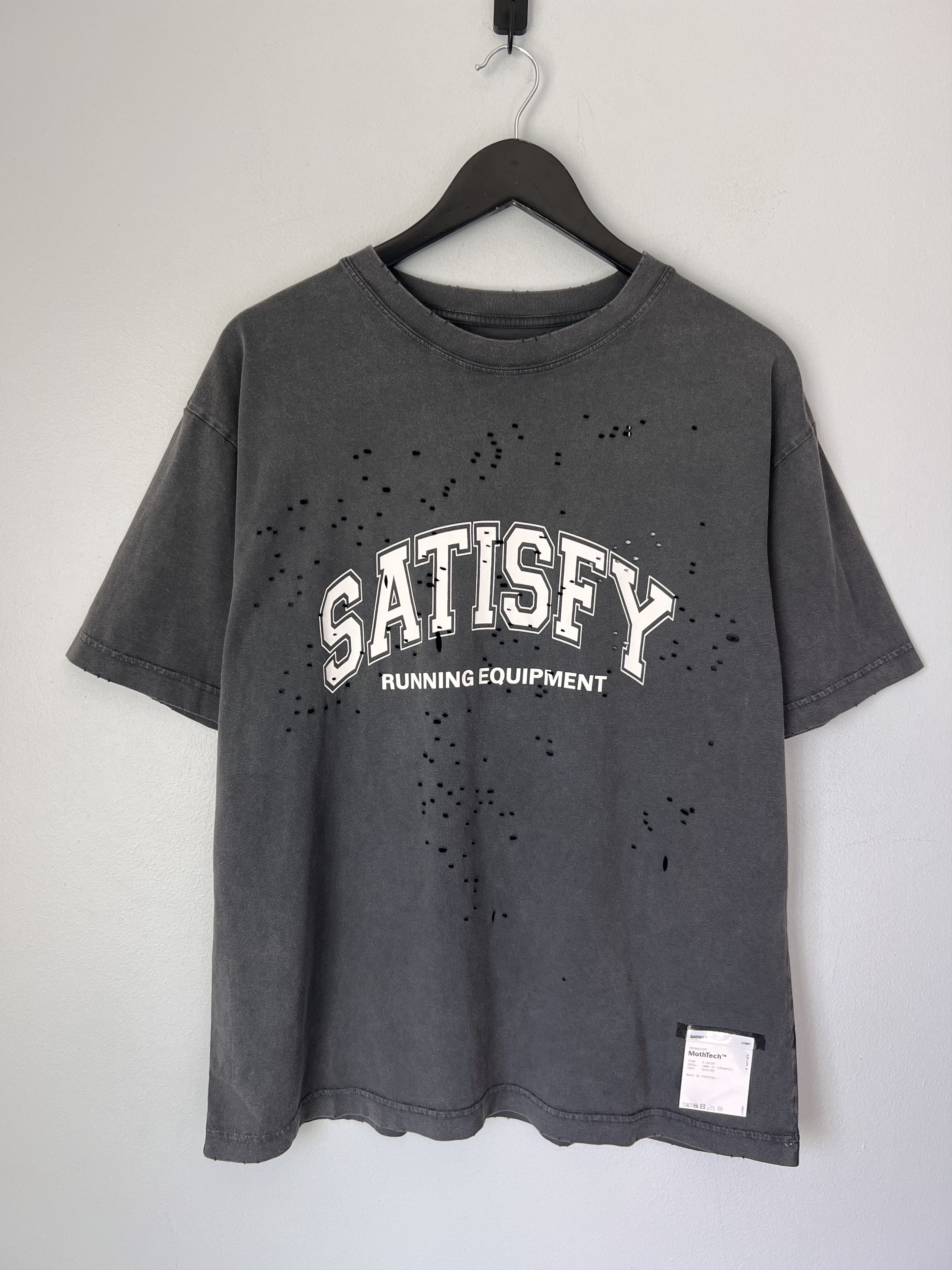 Oakley × Satisfy Satisfy Running Oakley Moth Tech Logo Tee in