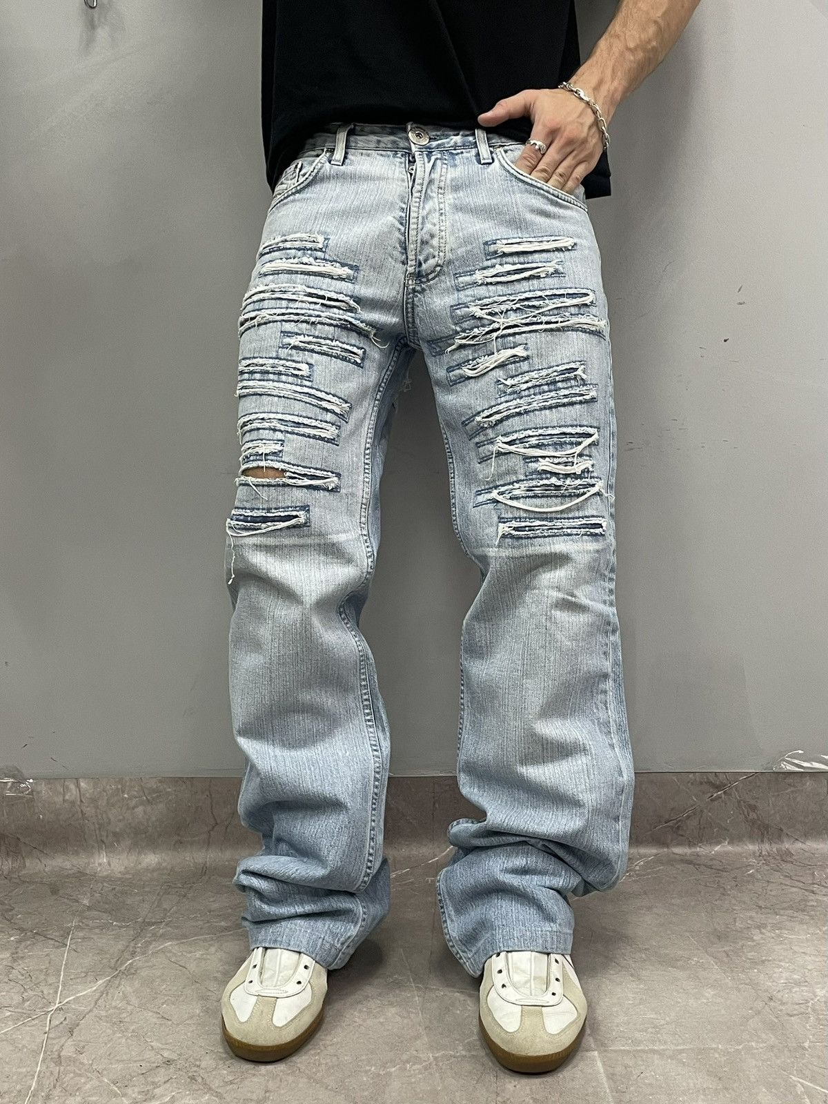 Diesel Diesel distressed jeans pants flared y2k archive hype Size US 32 / EU 48 - 2 Thumbnail
