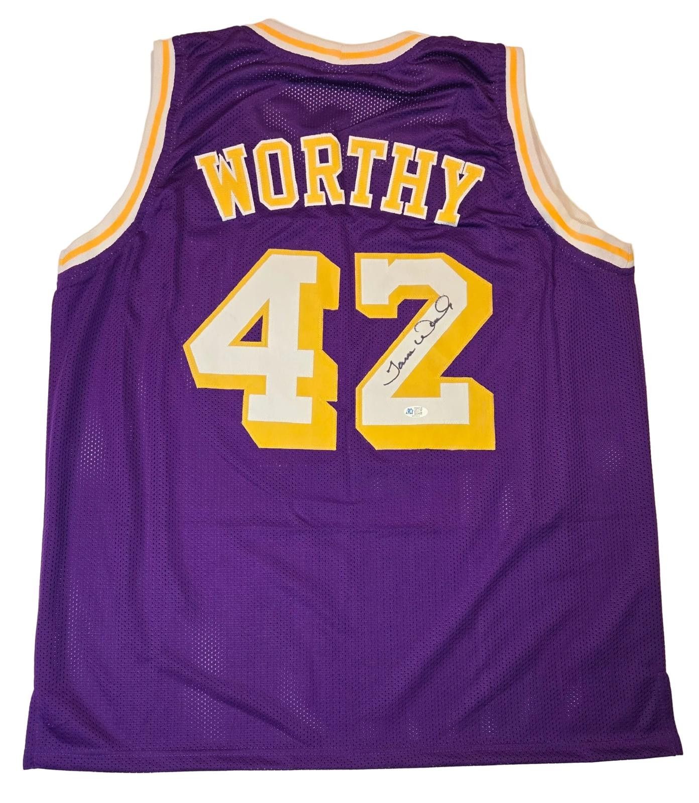 Other JAMES WORTHY SIGNED LOS ANGELES LAKERS JERSEY WITH COA Size ONE SIZE - 2 Thumbnail