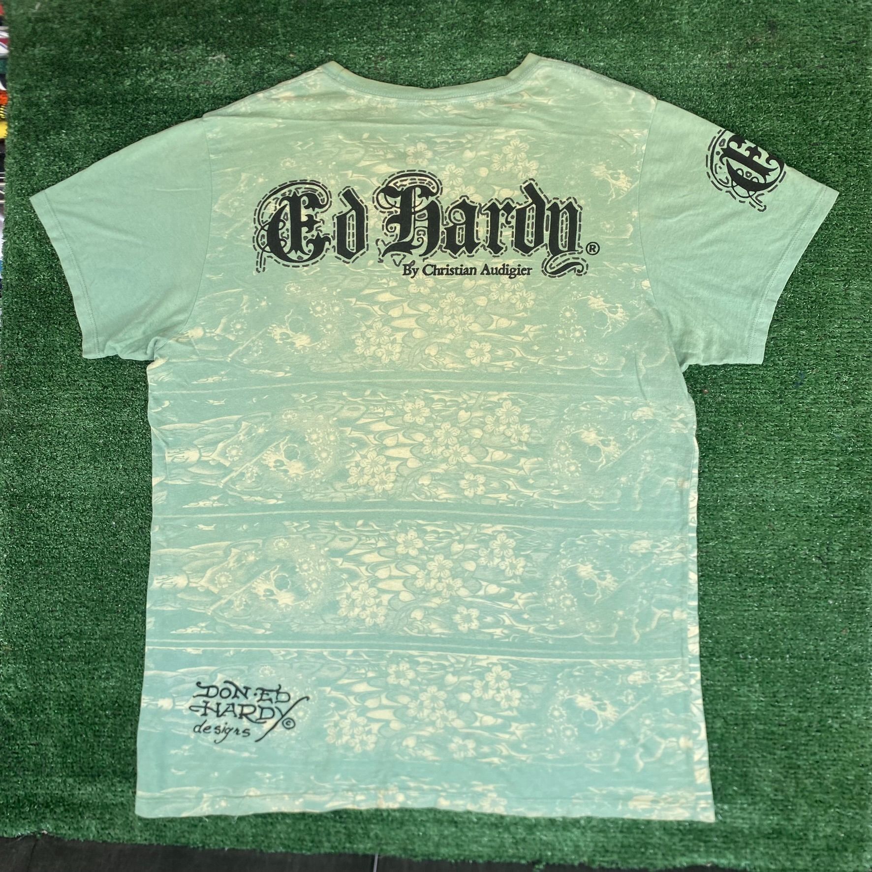 Ed Hardy Vintage Y2K Ed Hardy Shirt Tattoo Skull Heart Punk Tee Size US XXL / EU 58 / 5 - 6 Thumbnail