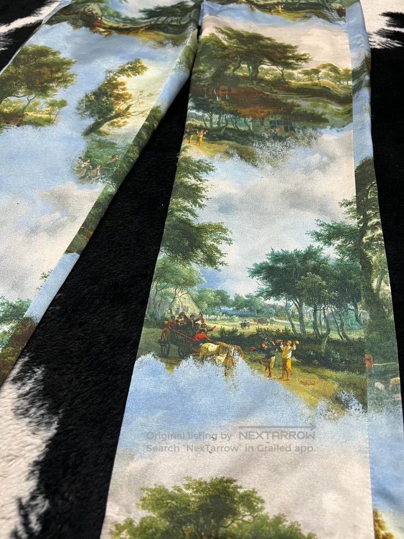 Comme des Garcons Comme Des Garcons size S Medieval Oil Painting Landscape F Size 23" - 4 Thumbnail