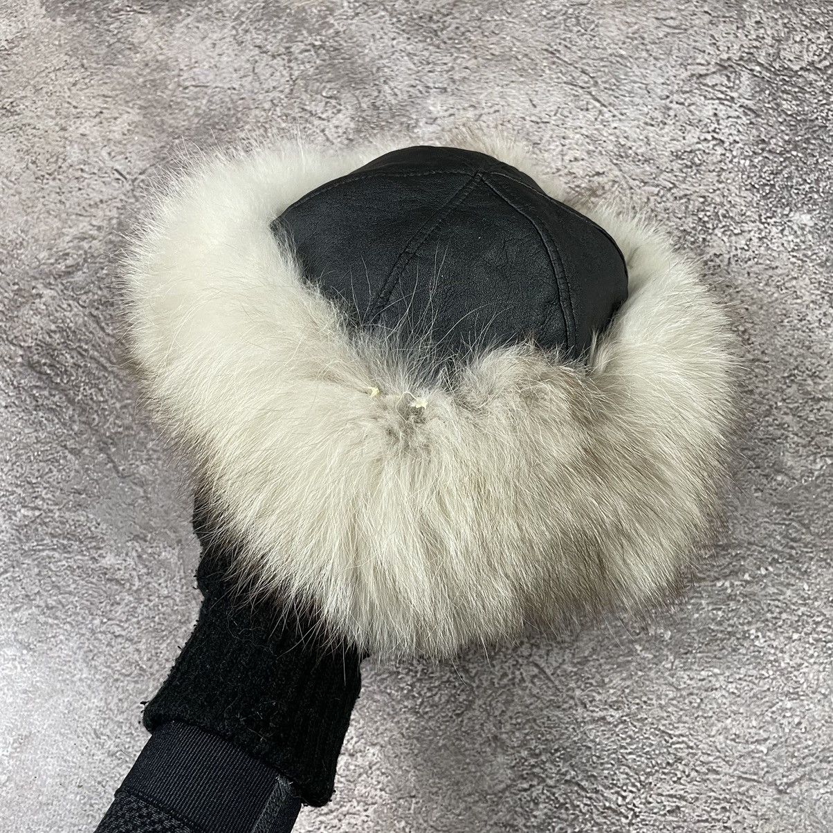 Vintage Vintage 90s Mohair Fuzzy Beanie Alt Goth Ushanka Hat Slim OS Size ONE SIZE - 2 Thumbnail