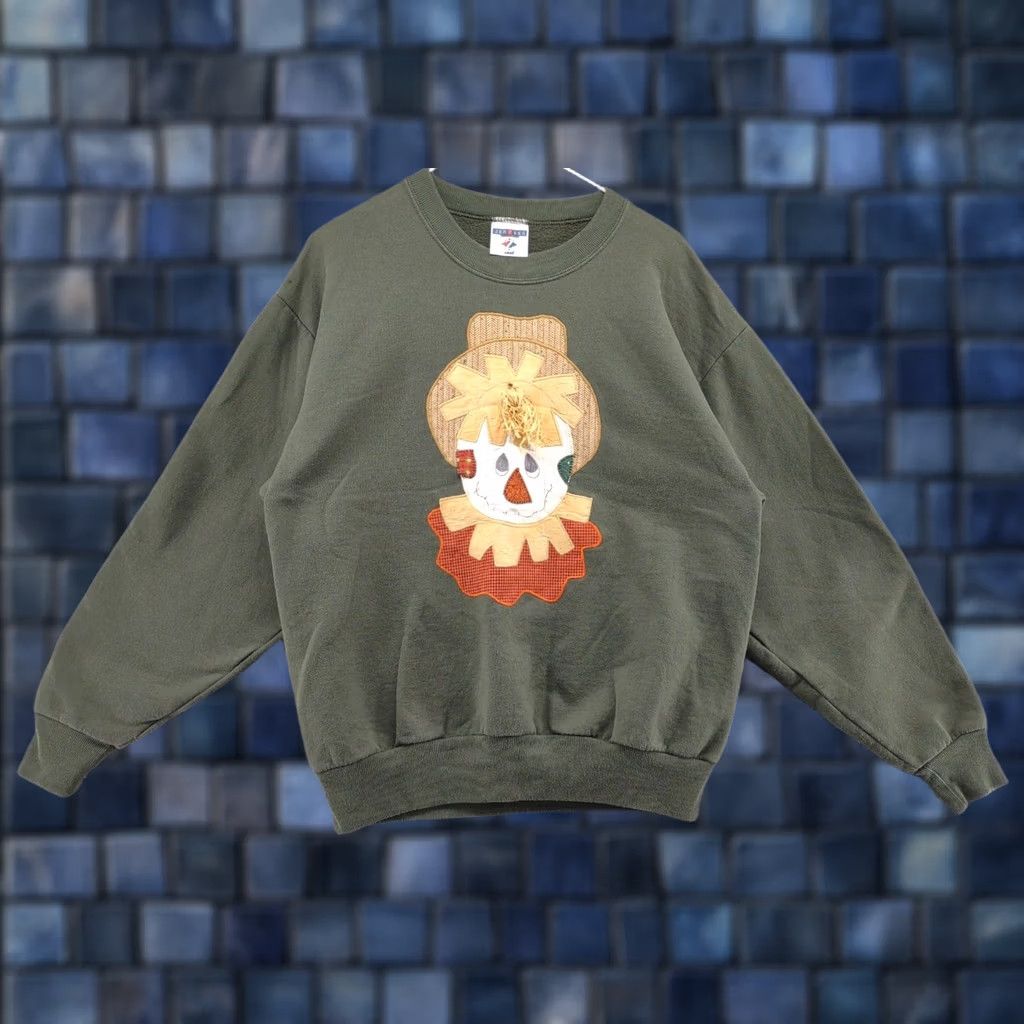 Jerzees VINTAGE Jerzees Nublend Fall Scarecrow Double-Sided Sweatshirt Women's M Size M / US 6-8 / IT 42-44 - 1 Thumbnail