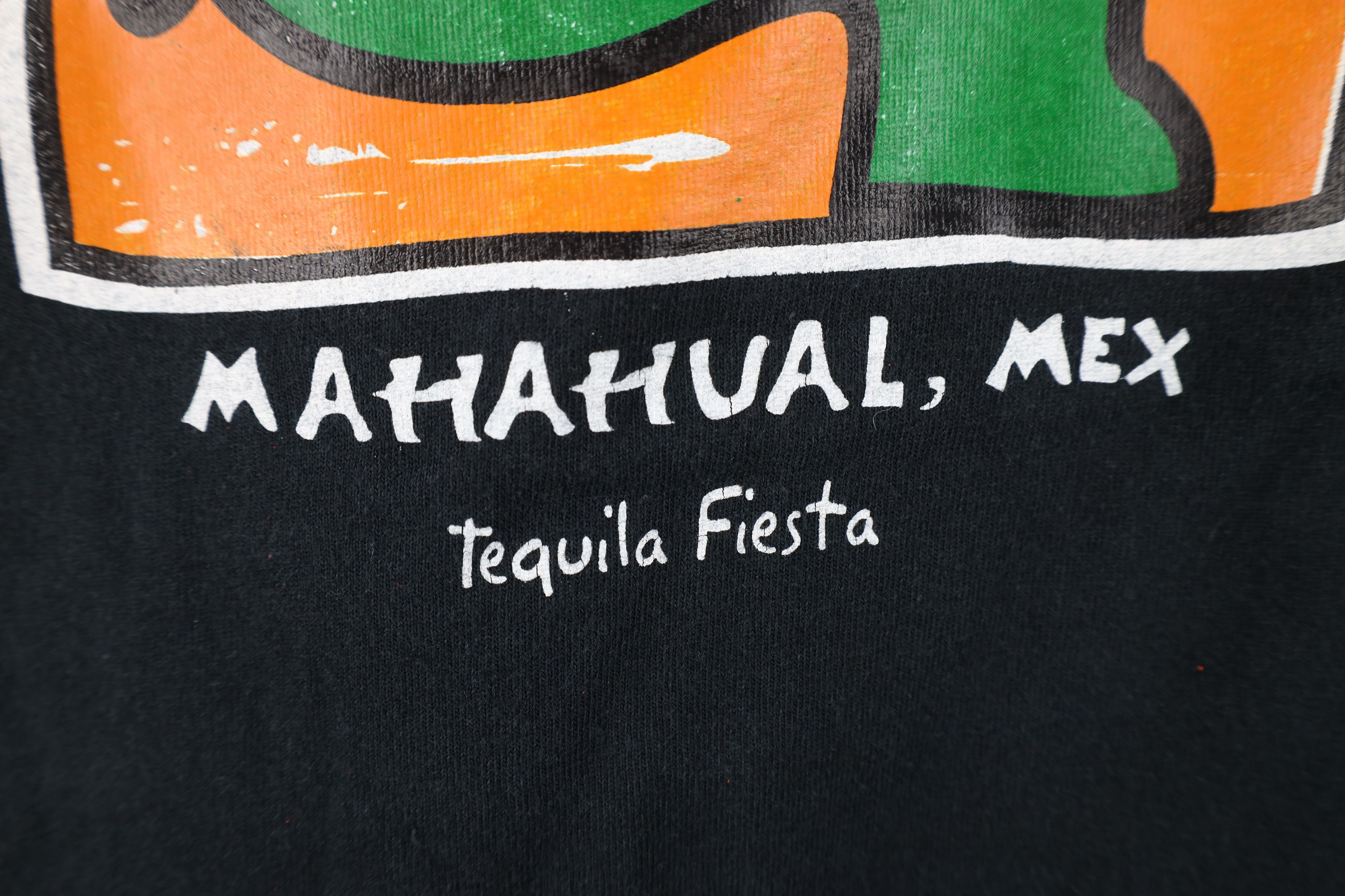 Vintage Vintage Streetwear Mexico Tequila Fiesta T-Shirt Black Size US XL / EU 56 / 4 - 5 Thumbnail