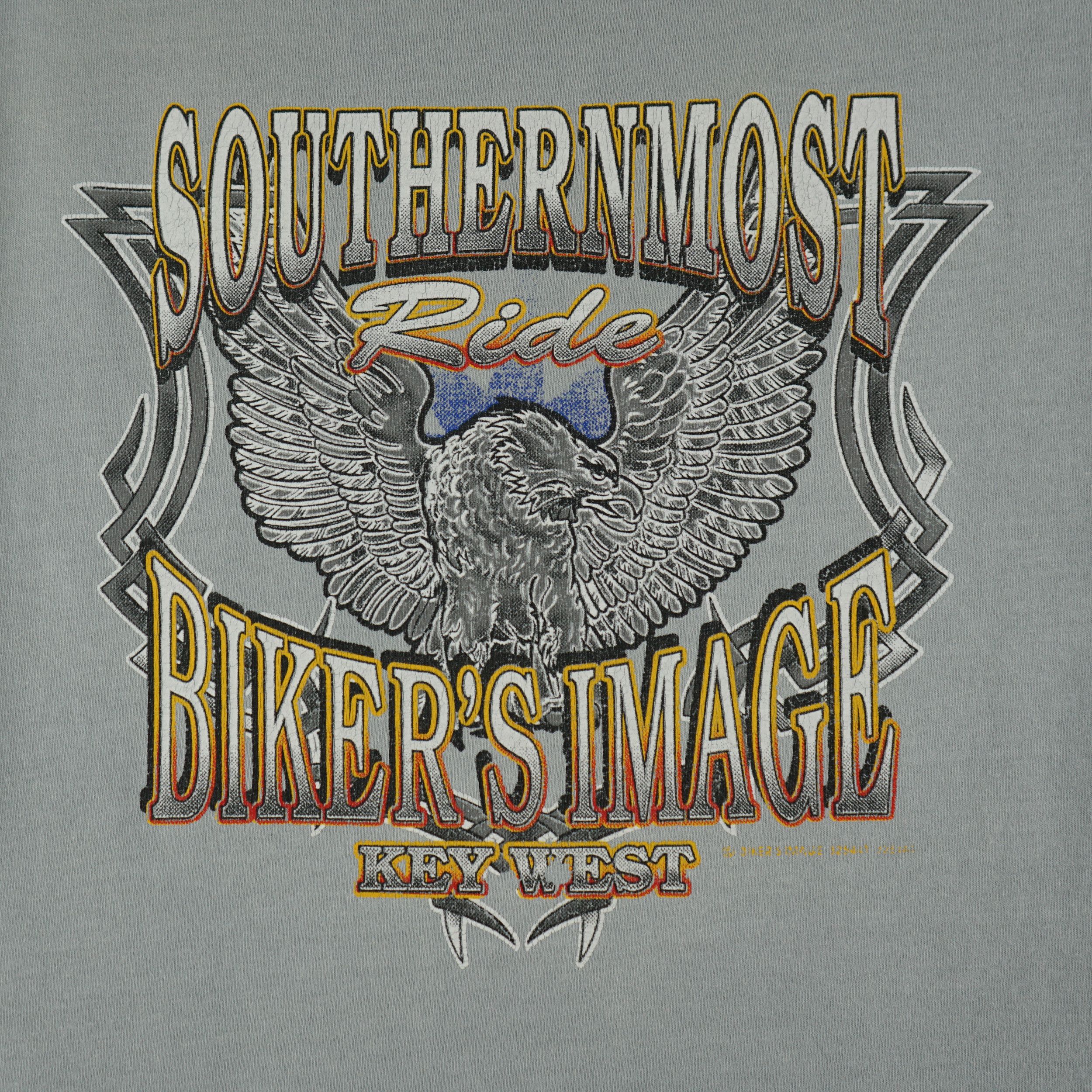 Harley Davidson × Vintage Vintage 1980s Southernmost Bikers Image T-Shirt Size US XL / EU 56 / 4 - 2 Thumbnail