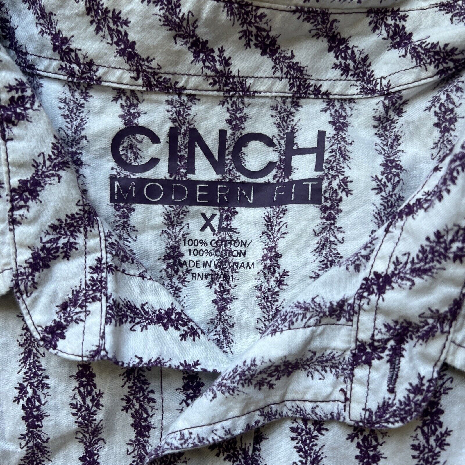 CINCH Cinch Modern Fit Men XL Long Sleeve Pearl Snap Western Size US XL / EU 56 / 4 - 3 Thumbnail