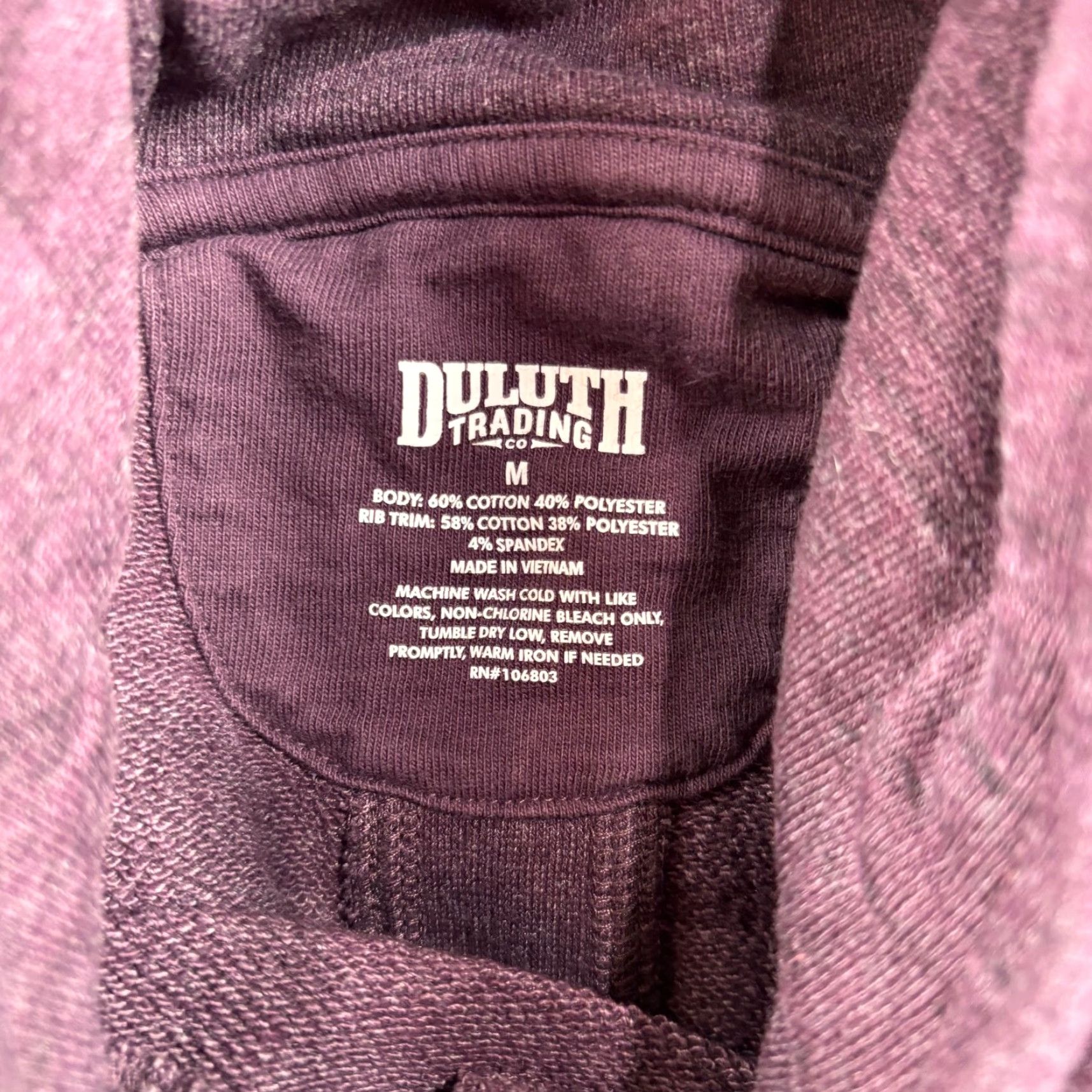Duluth Trading Company Duluth Trading Hoodie Womens M Purple Cotton Blend Cozy Sweatshirt Size M / US 6-8 / IT 42-44 - 4 Thumbnail