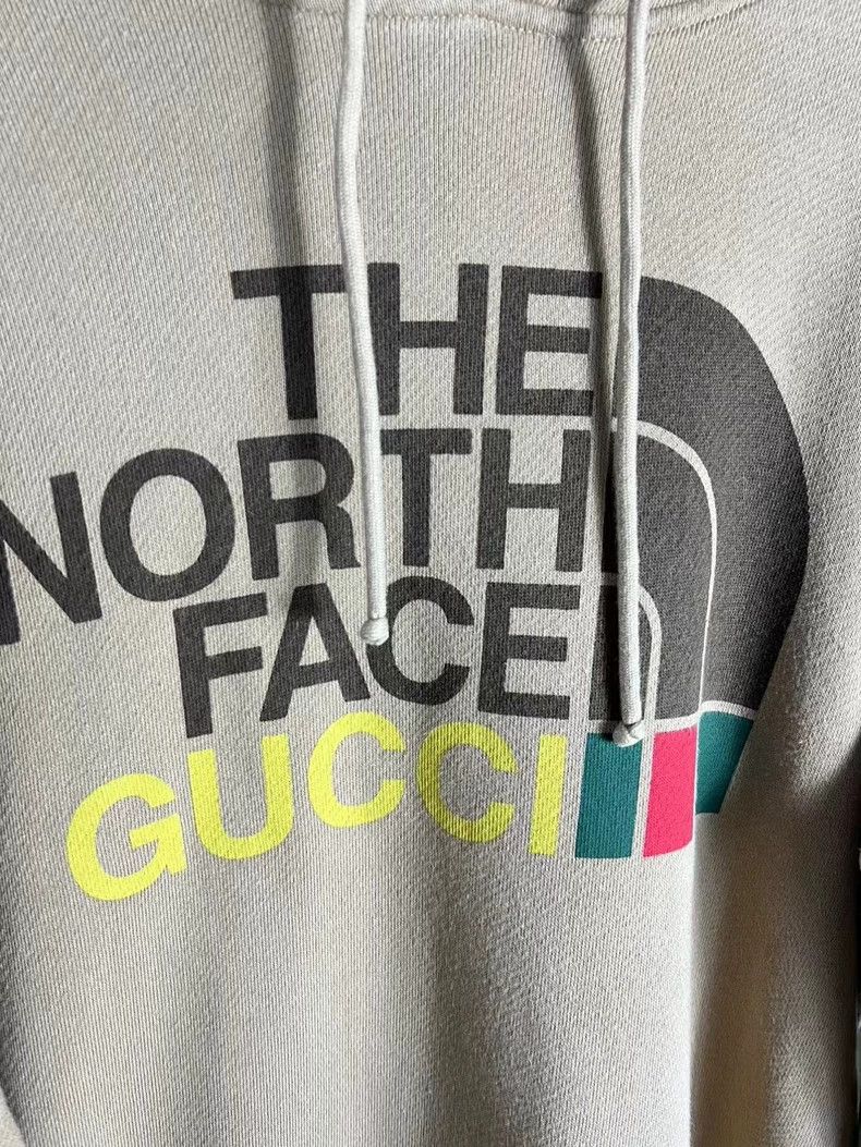 Gucci Gucci Tnf co-branded north khaki hoodie 2501-Nextarrow Size US M / EU 48-50 / 2 - 3 Thumbnail