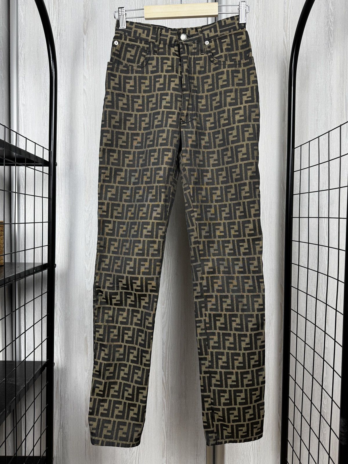 Fendi Fendi vintage Zucca FF monogram pants rare all over print Size 25" / US 0 / IT 36 - 2 Thumbnail