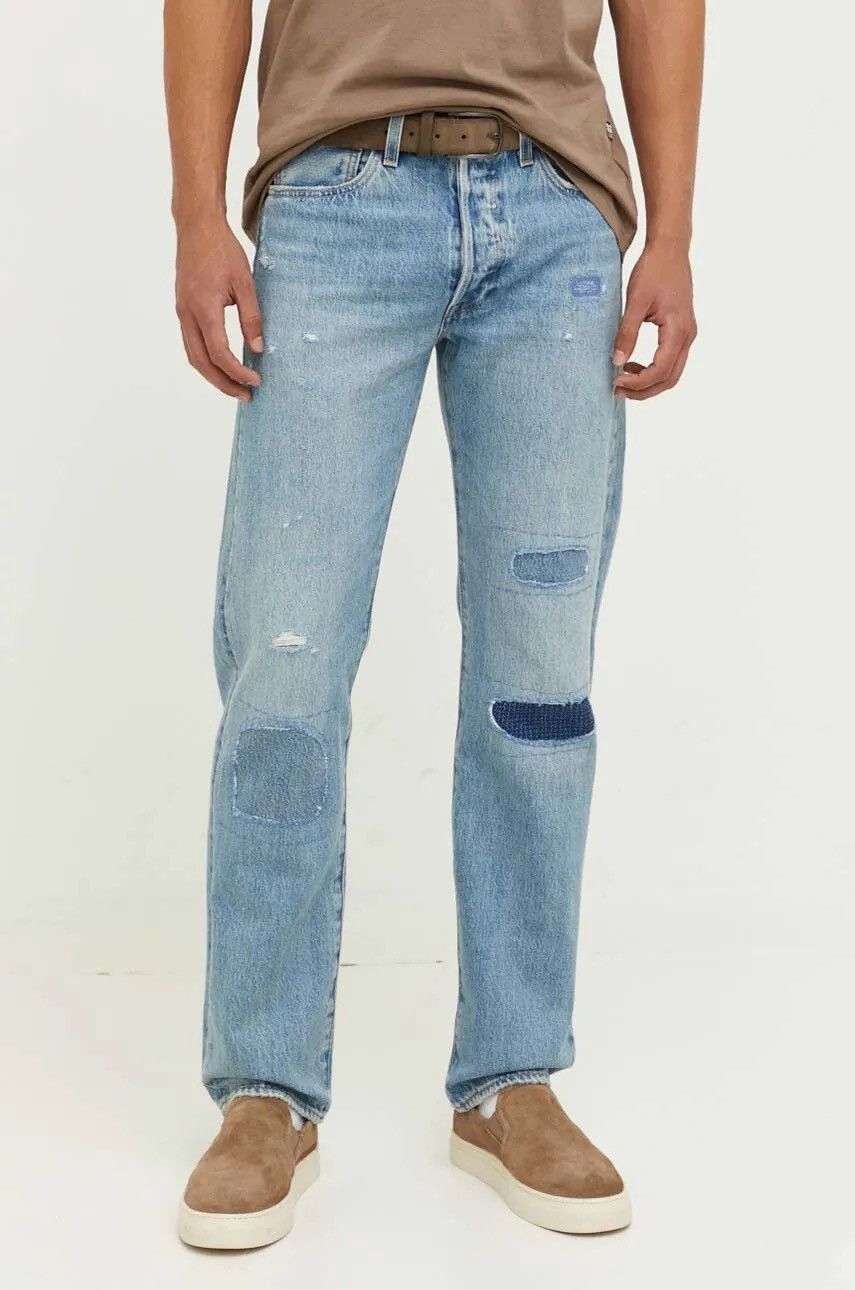Levi's Levi’s 501 150 anniversary patchwork denim jeans pants Size US 32 / EU 48 - 3 Thumbnail