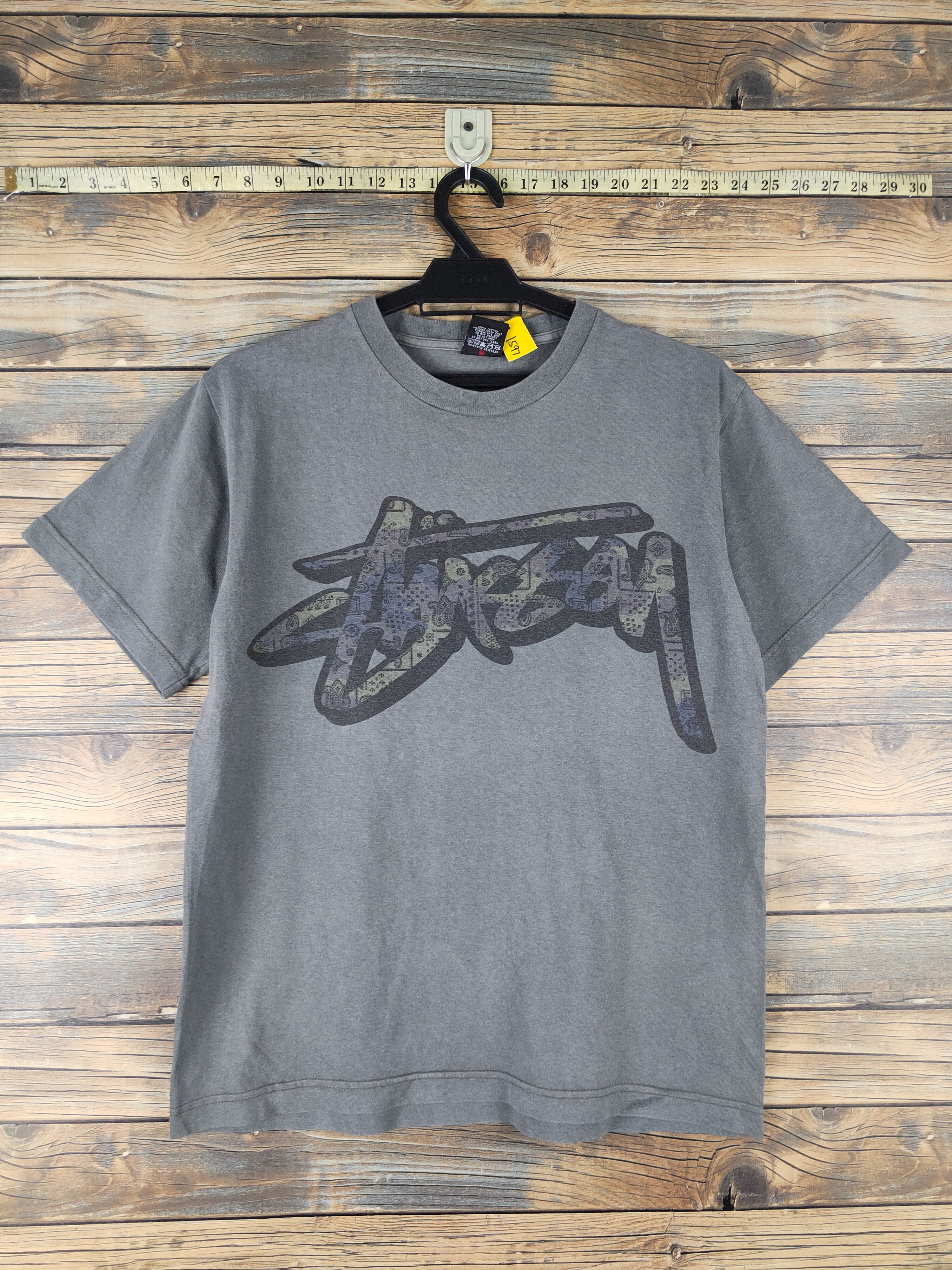 Stussy DL Stussy Dark Gray Short Sleeve T-shirt #1597 Size US S / EU 44-46 / 1 - 1 Thumbnail