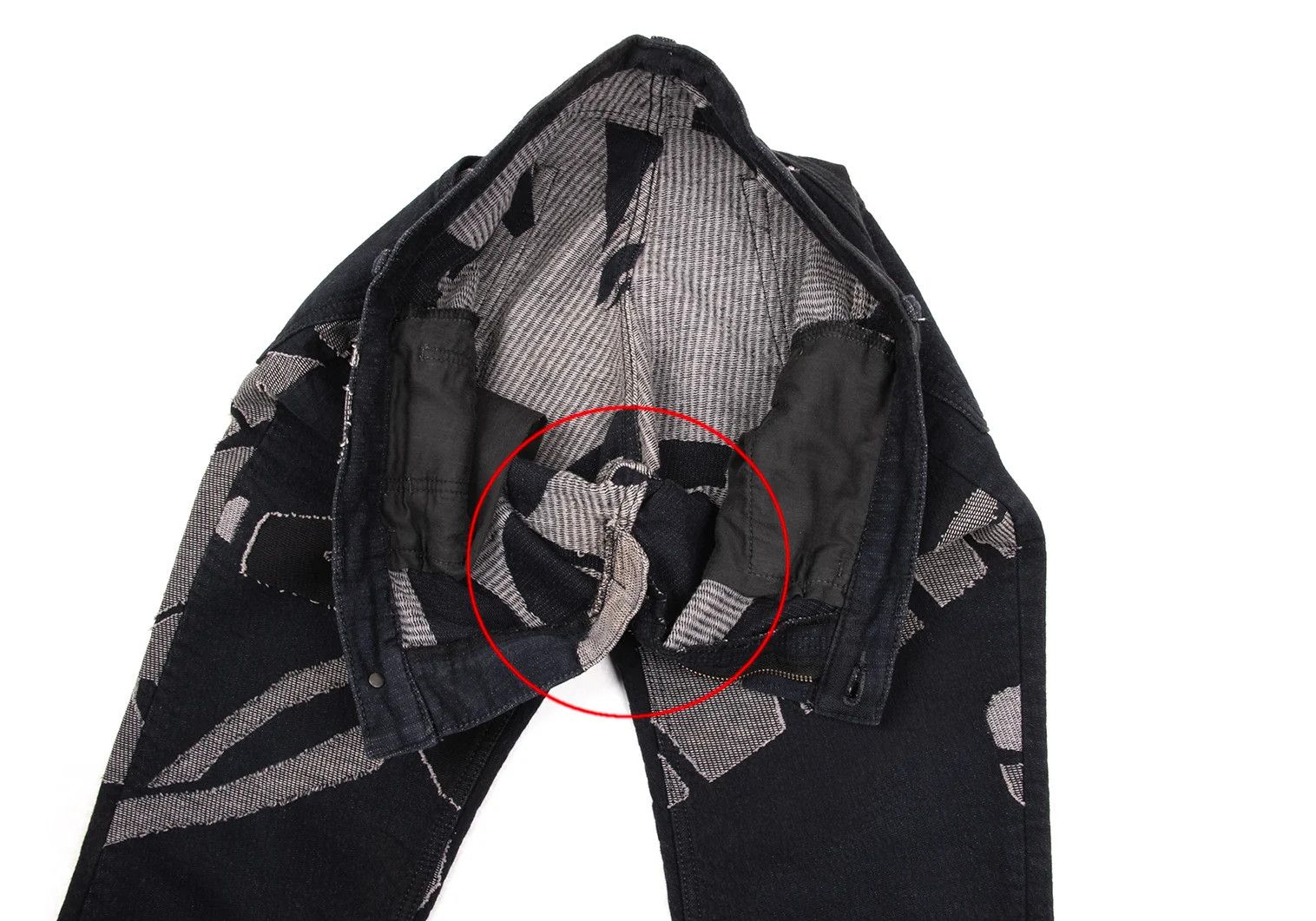 Issey Miyake Graphic Jacquard Denim Pants in Indigo Black and More Size US 38 / EU 54 - 9 Thumbnail