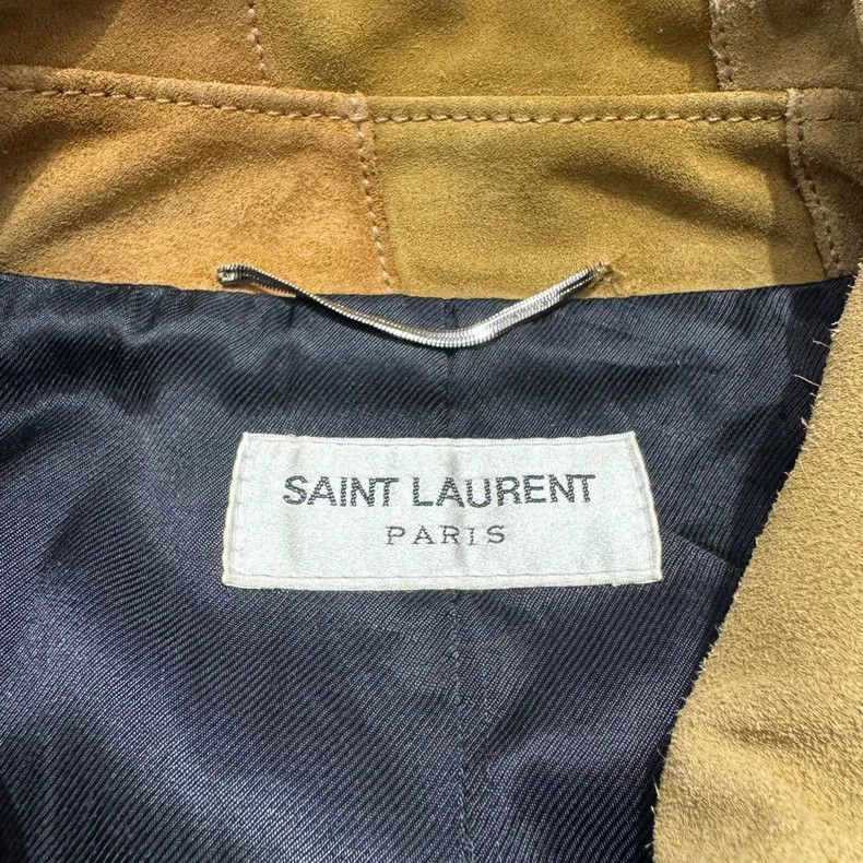 Saint Laurent Paris SLP Starburst Paneled Leather Jacket- Size US L / EU 52-54 / 3 - 2 Thumbnail