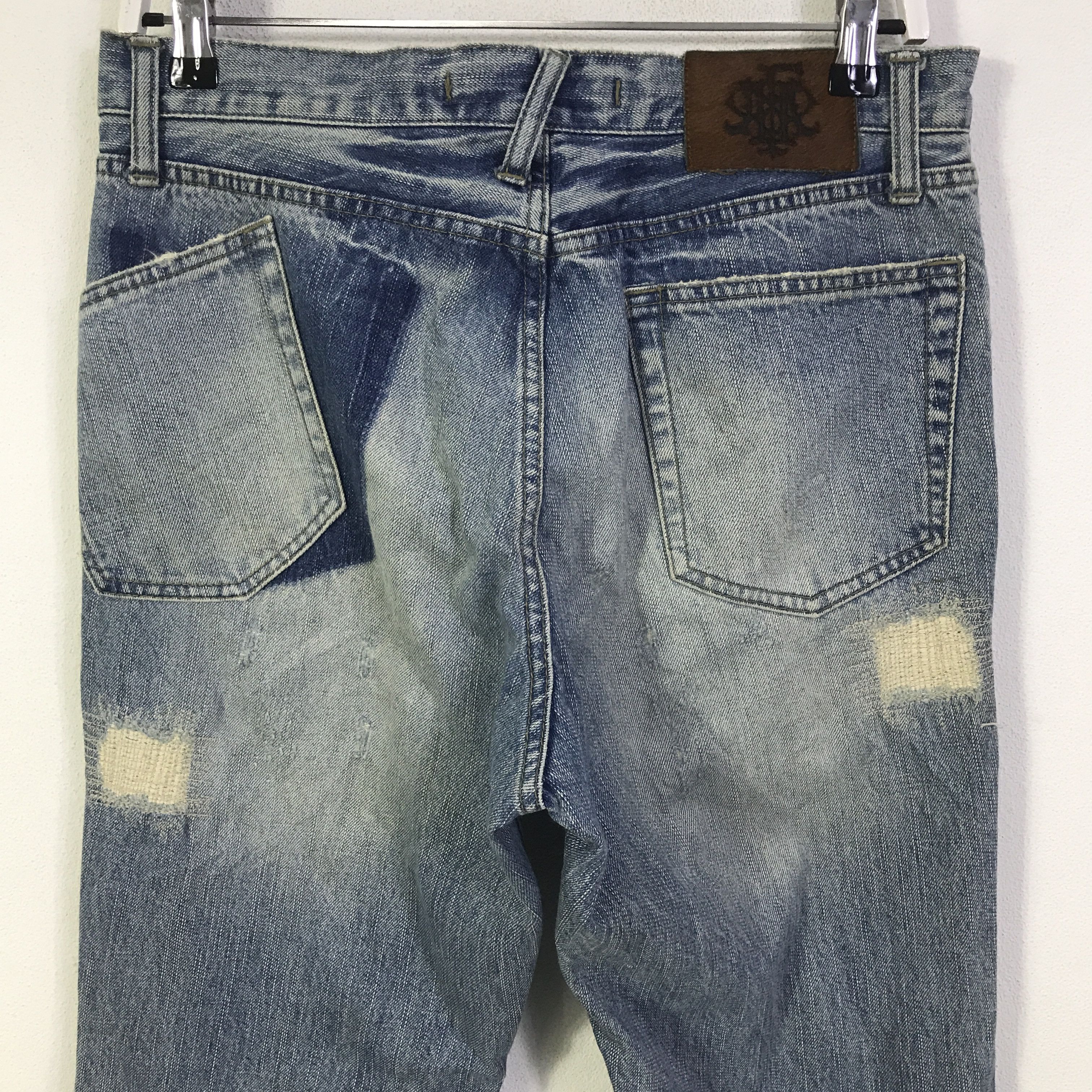 PPFM PPFM Japan Design distressed jeans Pants K130B17 Size US 32 / EU 48 - 5 Thumbnail