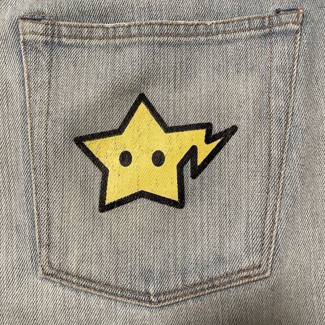 Bape BAPE STA Denim Pants a bathing ape star BAPESTA NIGO ★size L Size US 34 / EU 50 - 4 Thumbnail