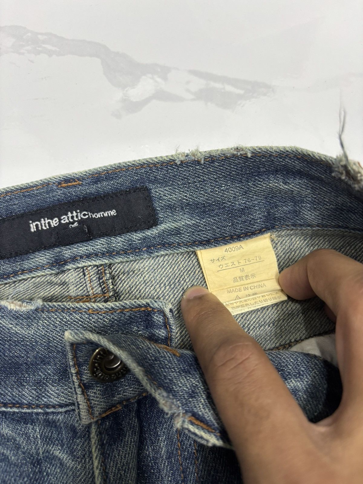 Hysteric Glamour × In The Attic × Junya Watanabe Vintage IN THE ATTIC Punk Bondage Multi Pocket Cargo Jeans Size US 29 - 14 Thumbnail