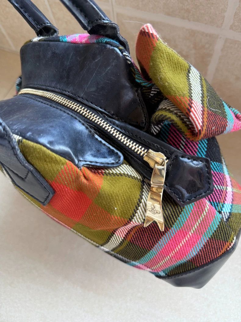 Vivienne Westwood Vivienne Westwood Red and green checkered folds of golden Size ONE SIZE - 3 Thumbnail