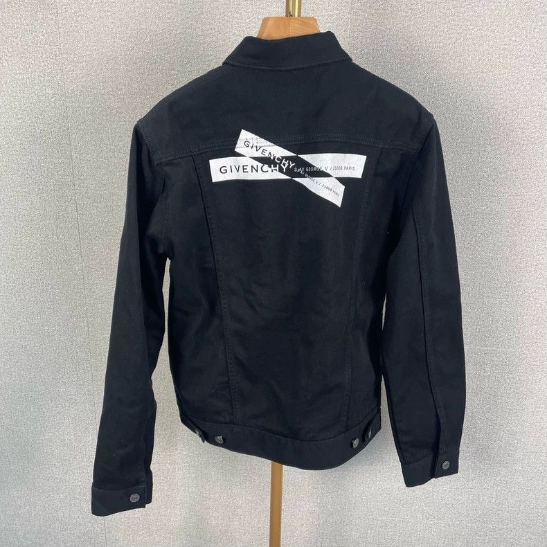 Givenchy Givenchy Letter Printed Pattern Denim Jacket M Size US M / EU 48-50 / 2 - 2 Thumbnail