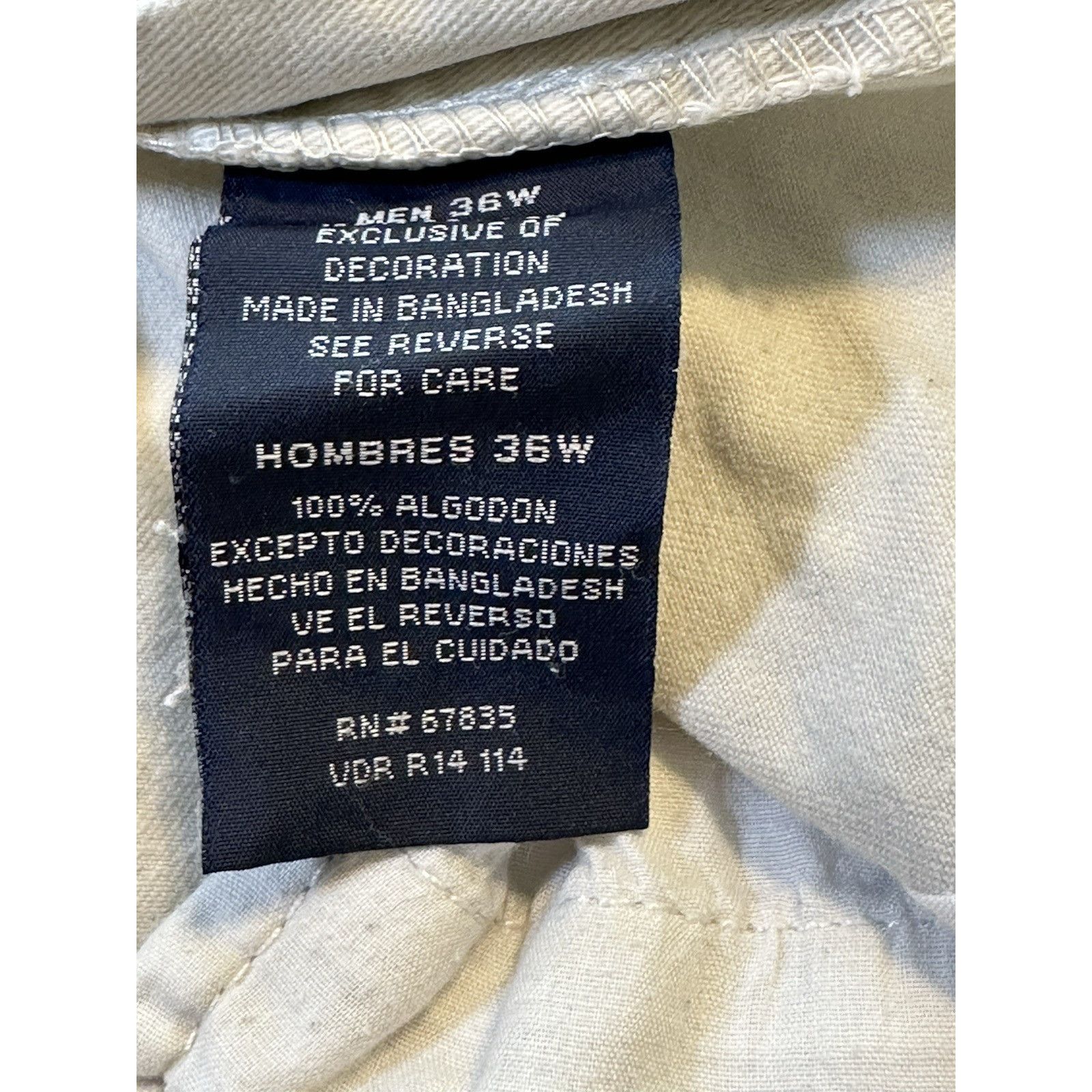 Nautica Nautica Cargo Chino Shorts Cream 36W Pocket Utility Gorpcore Size US 36 / EU 52 - 9 Thumbnail