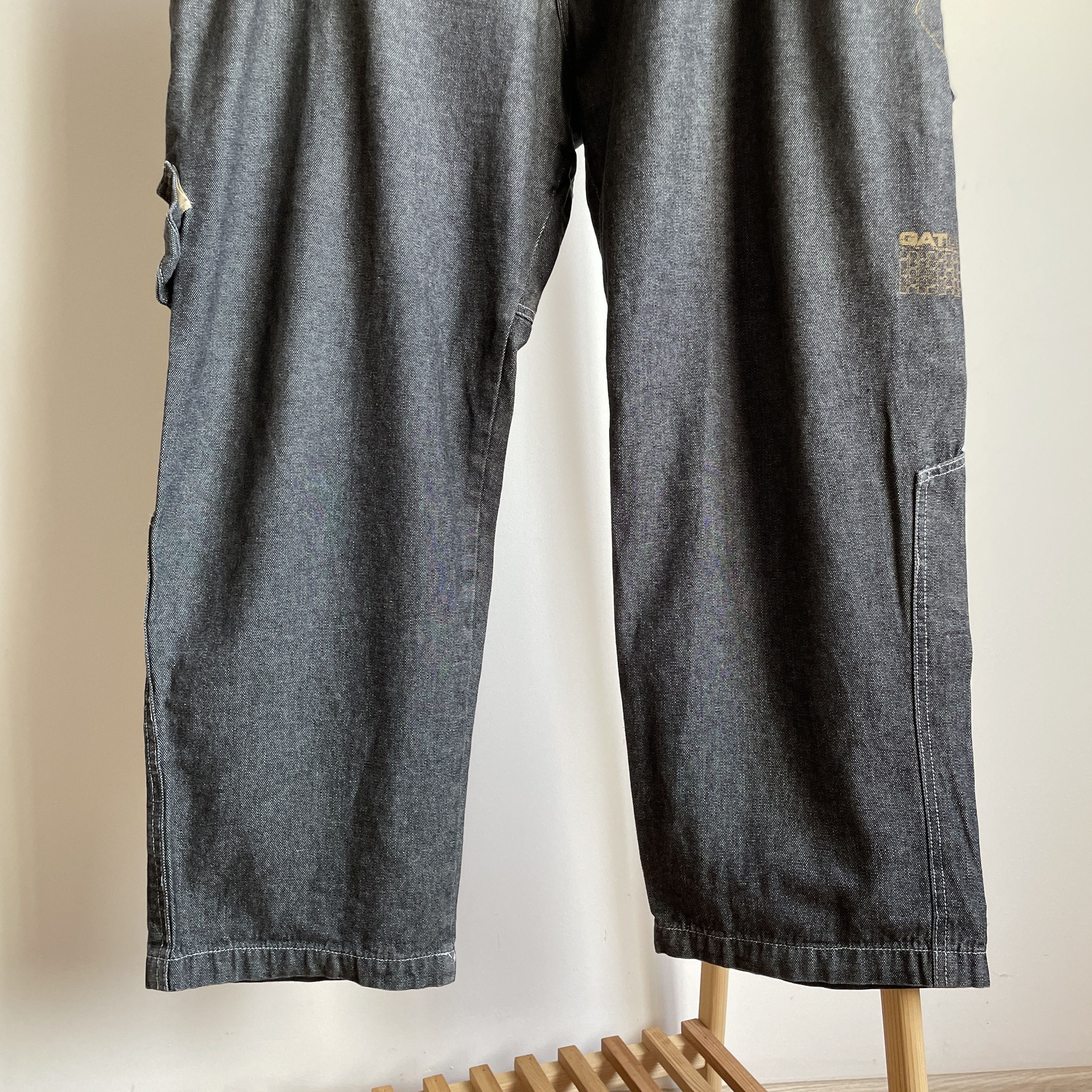 Other Gat Jeans Vintage 90's Made in USA Wide Leg Baggy Denim Size US 38 / EU 54 - 11 Thumbnail