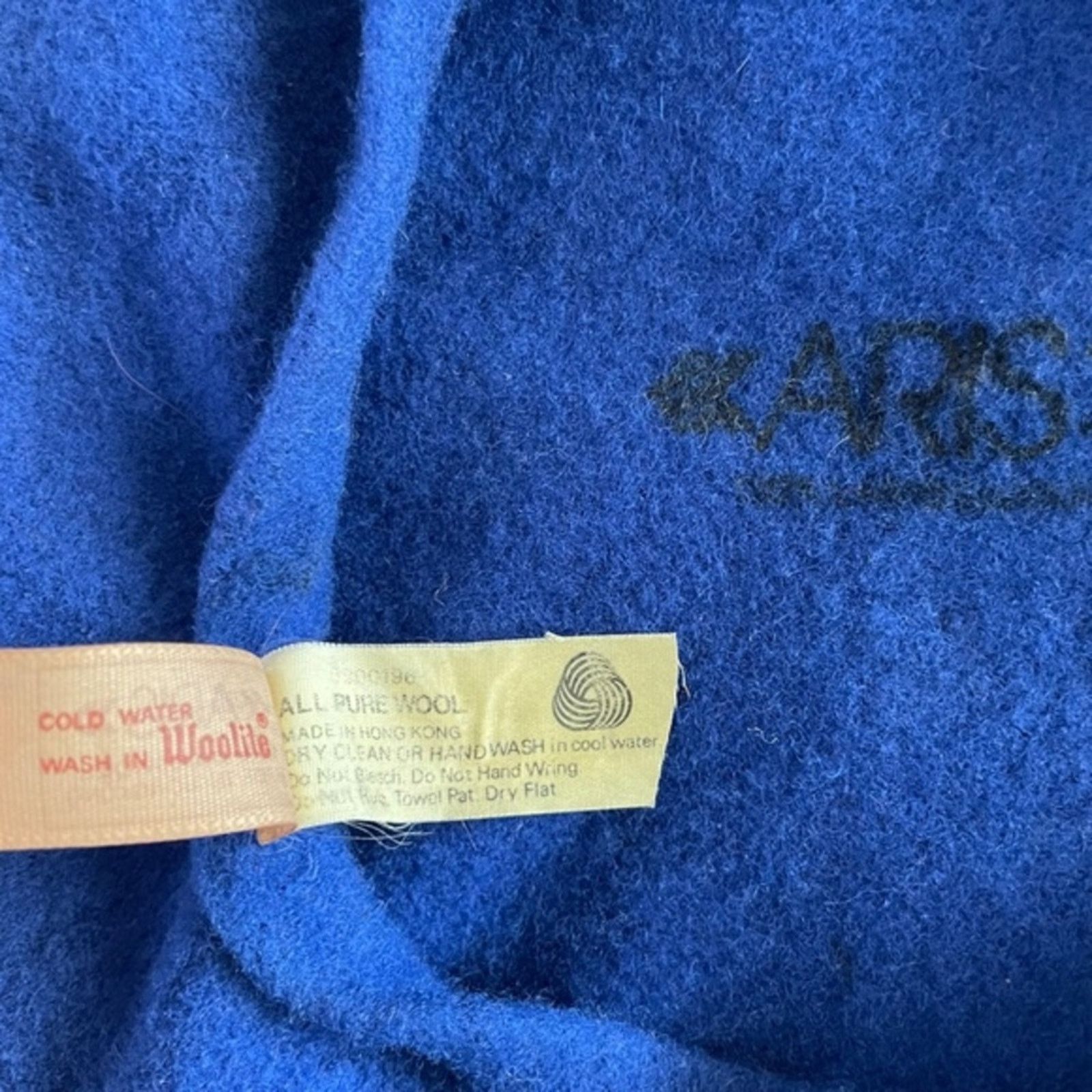 Vintage Vintage Aris Blue Lambswool Beret Size ONE SIZE - 6 Thumbnail