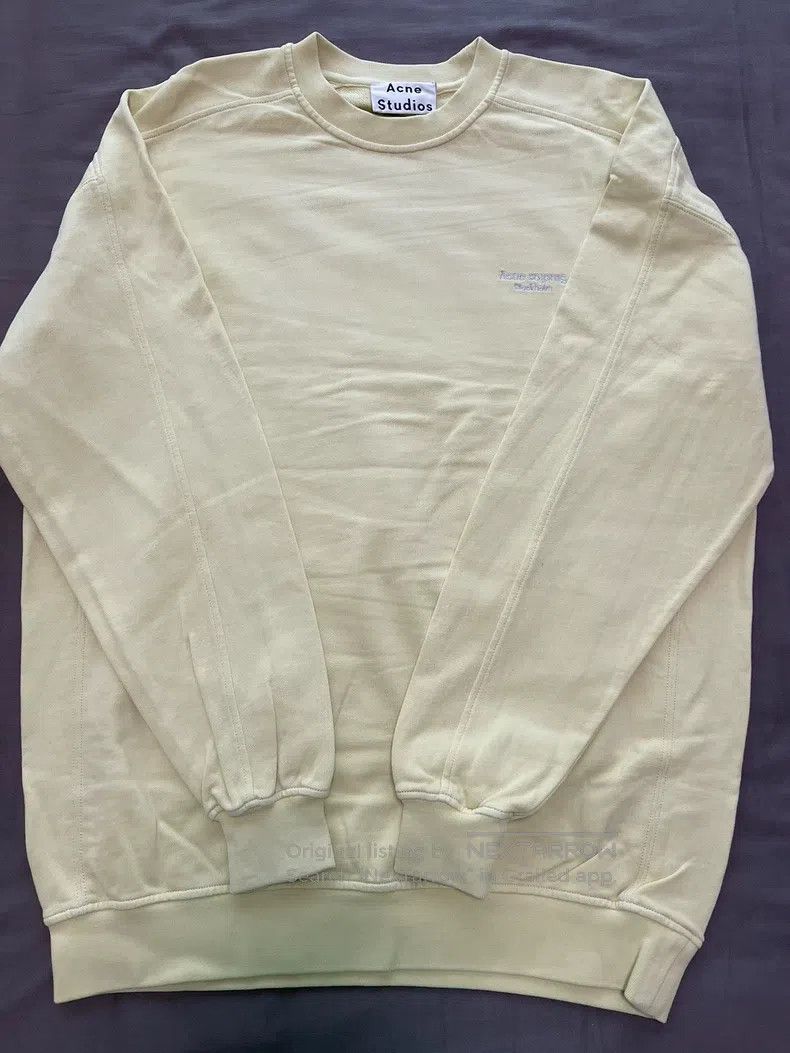 Acne Studios Acne Studios Baby Yellow Hooded Sweatshirt, Oversized Size XXS / US 00 / IT 34 - 2 Thumbnail