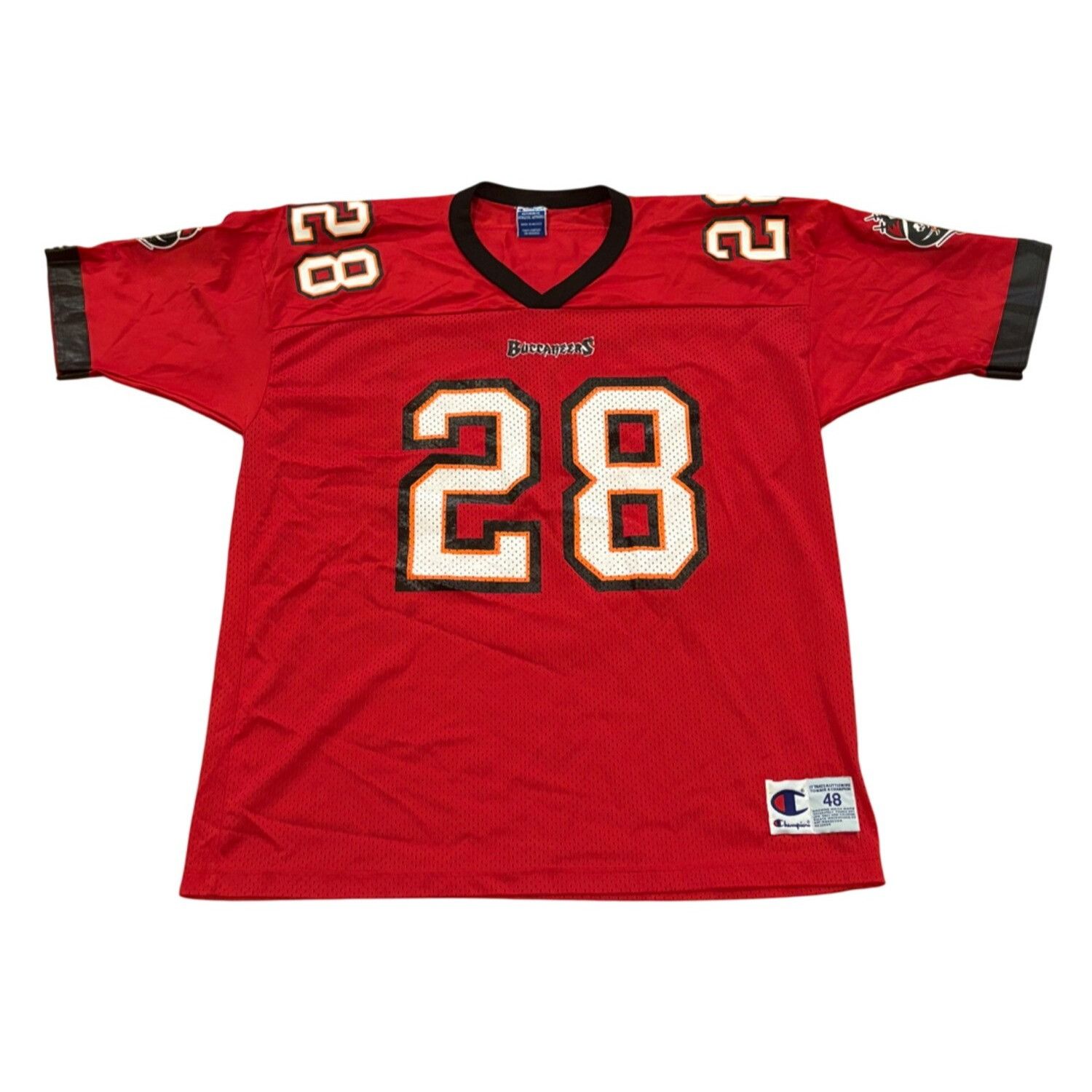 Champion Vintage 90's Champion Tampa Bay Buccaneers Warrick Dunn #28 Size US XL / EU 56 / 4 - 2 Thumbnail