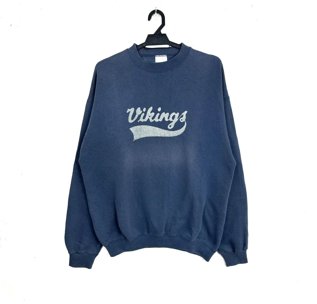 Tultex × Vintage Vintage 90s Vikings Crewneck Pullover Sweatshirt Size US L / EU 52-54 / 3 - 1 Thumbnail