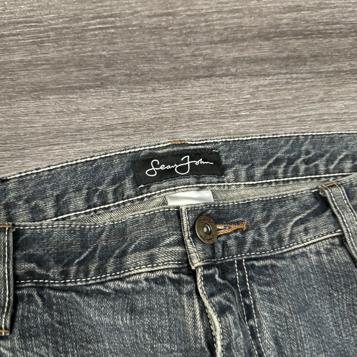 Japanese Brand × Sean John × Vintage Vintage Y2K Sean John essential baggy wide leg skater jeans Size US 36 / EU 52 - 5 Thumbnail