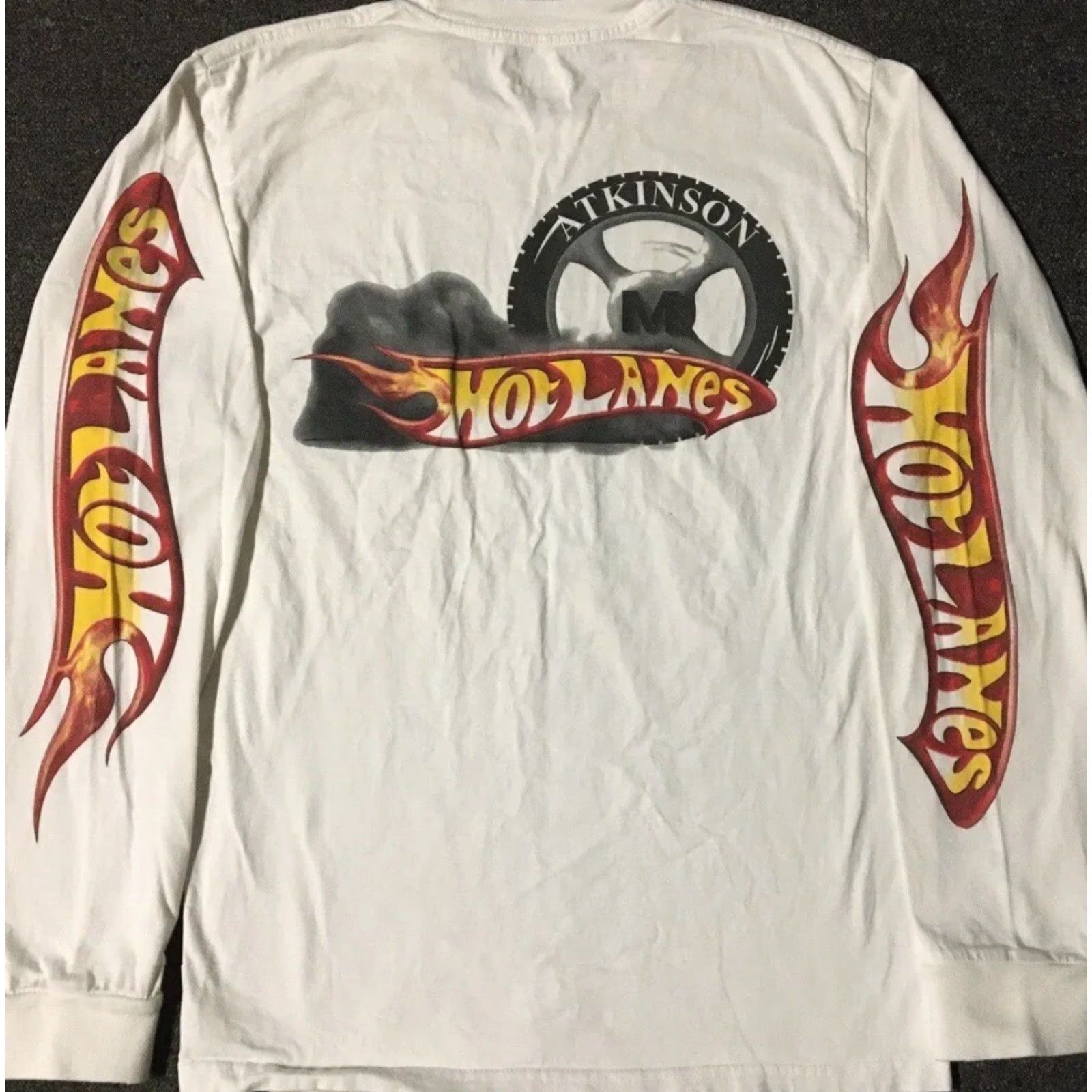 Vintage Vtg Hot Wheels Flames Parody Shirt S Fire Funny Biker Grunge Punk Skate 90s Y2K Shirt Mens XL Black Grunge Harley Harley Davidson 80s Vintage Size US XL / EU 56 / 4 - 2 Thumbnail