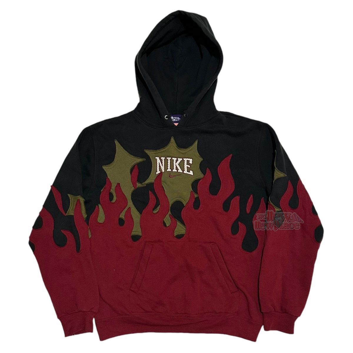 Nike Nike Hoodie Flame Spiky Red Olive “Choso” 583 Size US L / EU 52-54 / 3 - 1 Thumbnail