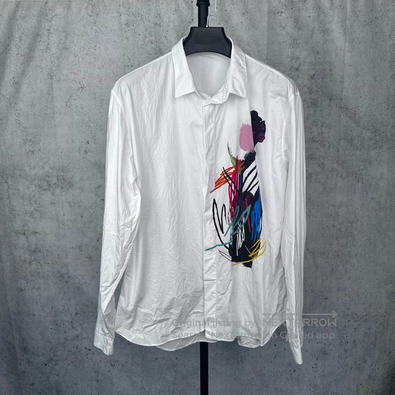Dior Dior Floral Graffiti Long-Sleeve Shirt. Size US M / EU 48-50 / 2 - 1 Thumbnail
