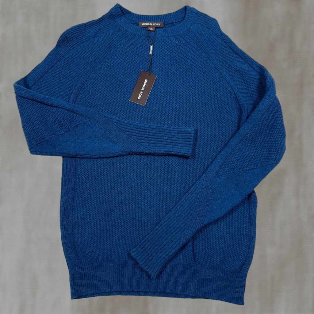 Michael Kors Michael Kors Sweater Men S Blue Crew Neck Pullover Knit Wool Nylon Cotton Logo 90s Classic Preppy Indoor Outdoor All Seasons Regular Size US S / EU 44-46 / 1 - 1 Thumbnail
