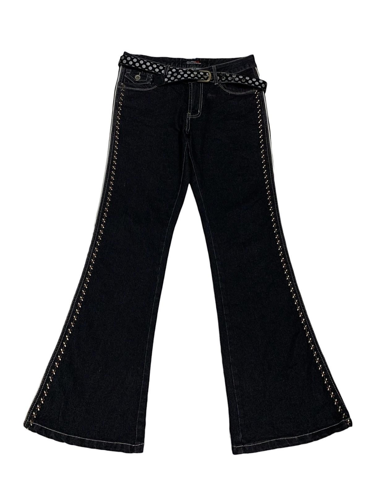 image of Lowrys Farm Pleton 2000 Flare Denim Pants / True Religion in Black, Men's (Size 32)