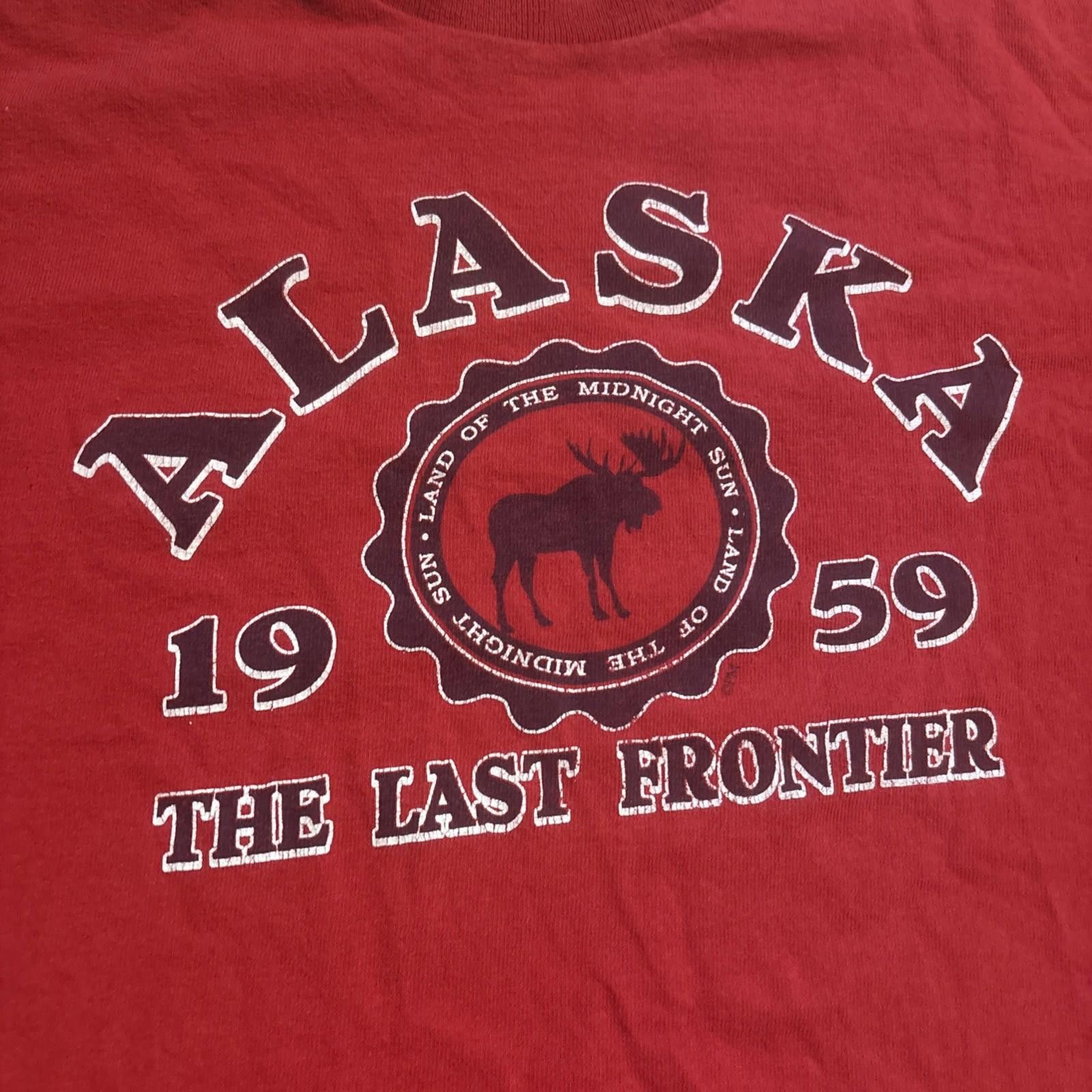 Other Alaska Shirt Mens 2XL Red Graphic Moose Vintage Tee Size US XXL / EU 58 / 5 - 2 Thumbnail