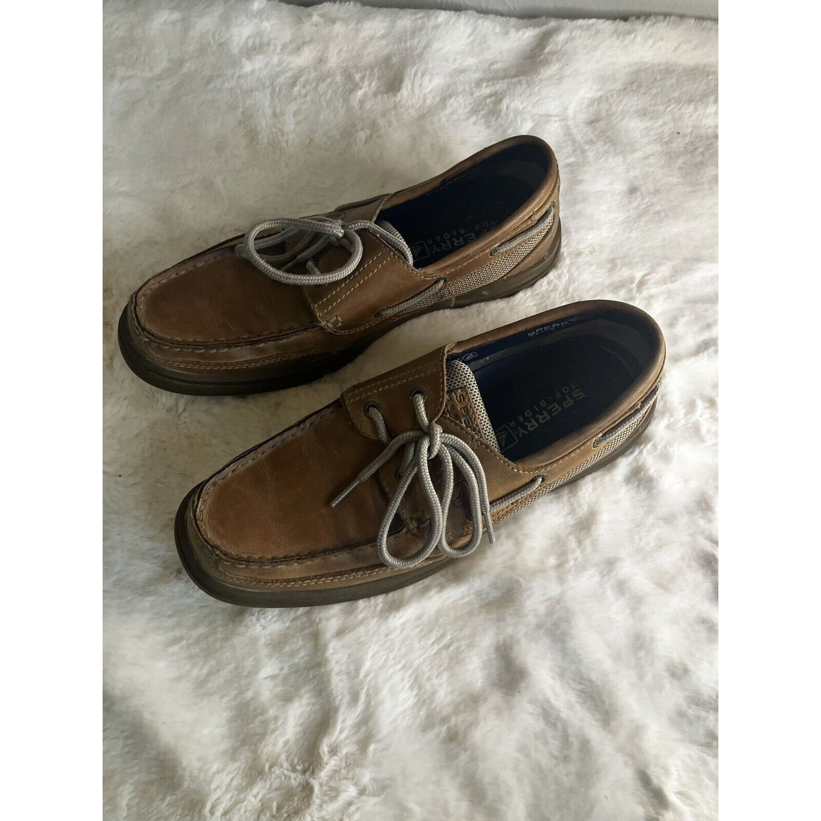 Sperry Sperry Top-Sider Men's Sahara Boat Shoe, Size 10M - Brown Size US 10 / EU 43 - 1 Thumbnail