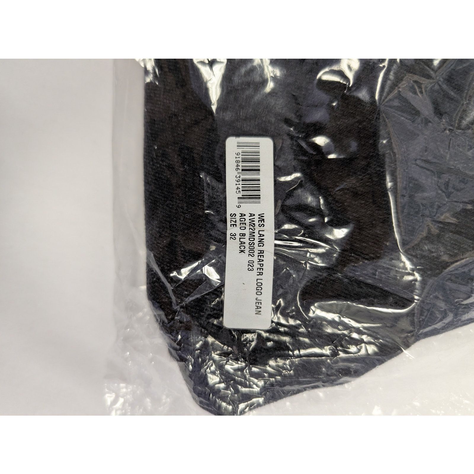 Amiri o1rshd1 Wes Lang Reaper Logo Jean in Aged Black Size US 32 / EU 48 - 19 Thumbnail