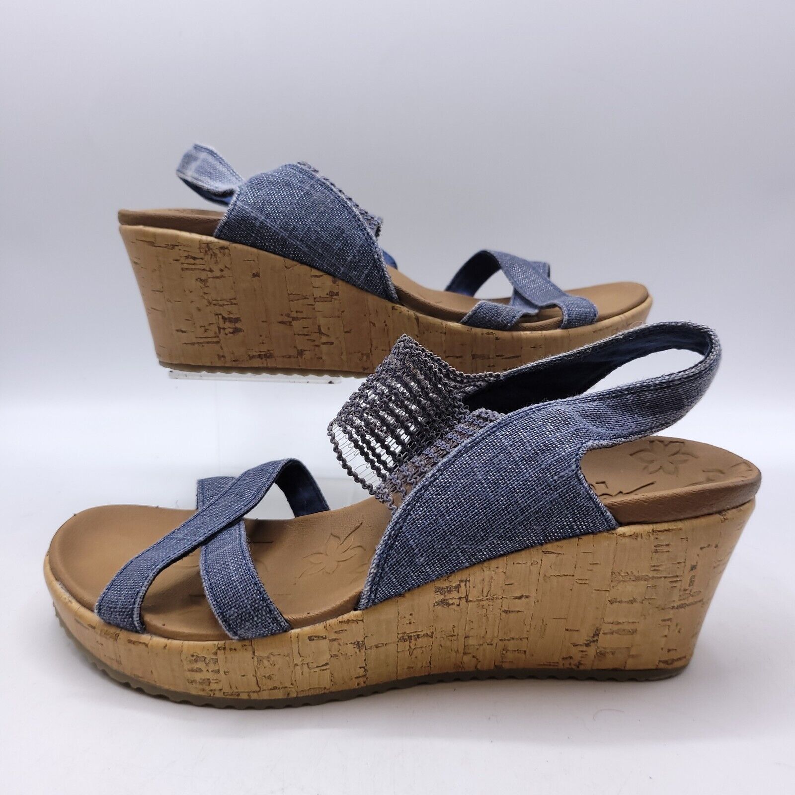 SKECHERS Skechers Beverlee High Tea Wedge Sandal Womens Size 7 31723 Size US 7 / IT 37 - 5 Thumbnail